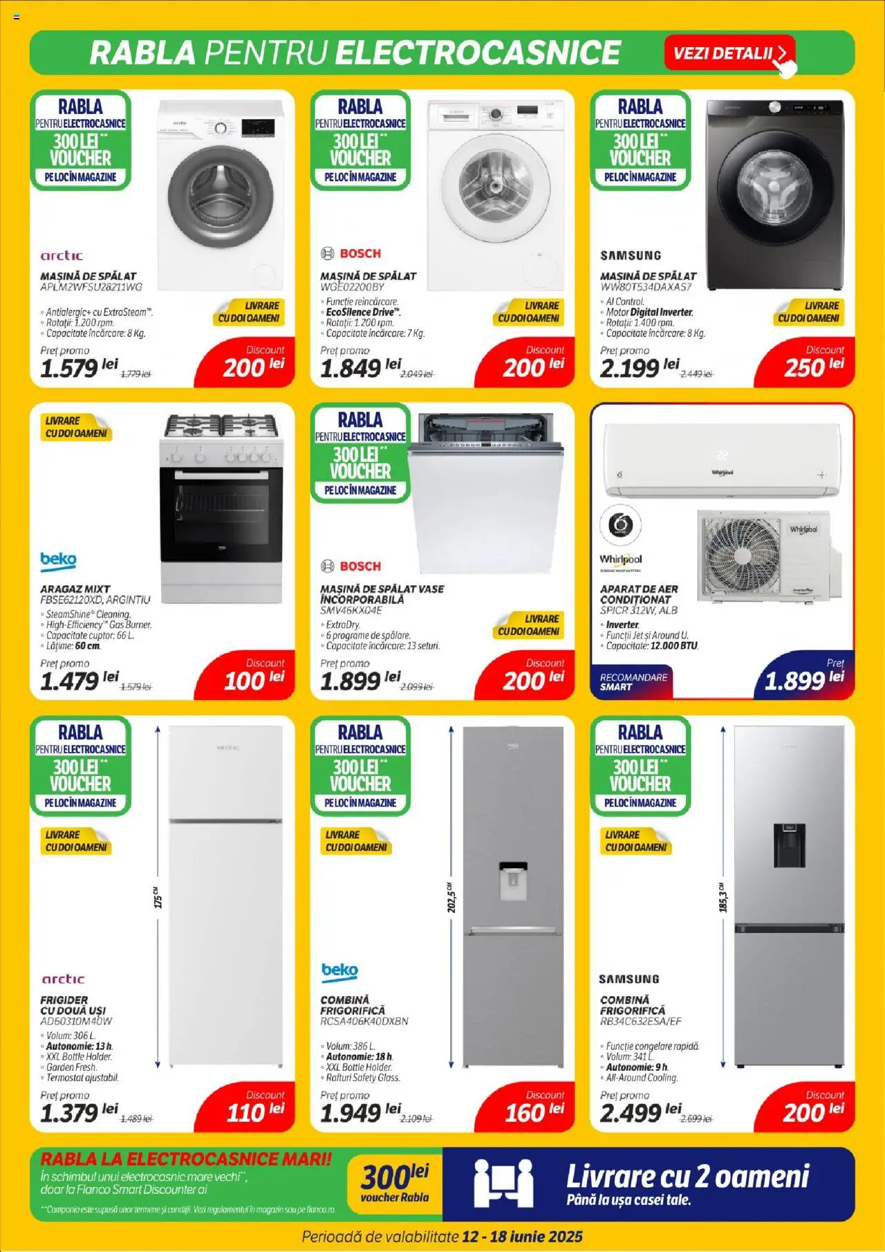 Catalog Flanco 12 - 17 Iunie 2025 | Pagina 6 | Produse: Frigider, Cuptor, Aragaz, Mașină De Spălat Vase