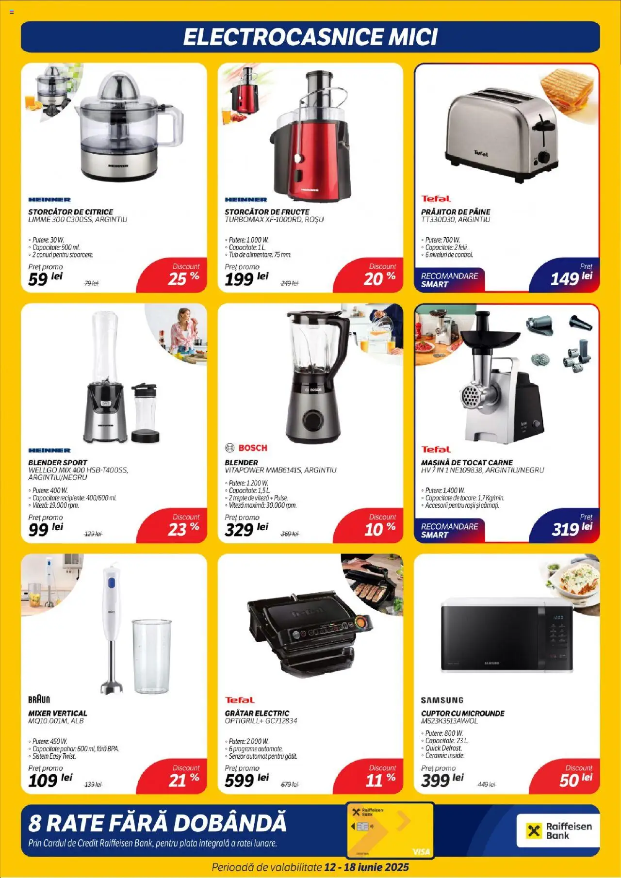 Catalog Flanco 12 - 17 Iunie 2025 | Pagina 8 | Produse: Cuptor Cu Microunde, Grătar, Storcător de fructe, Mici