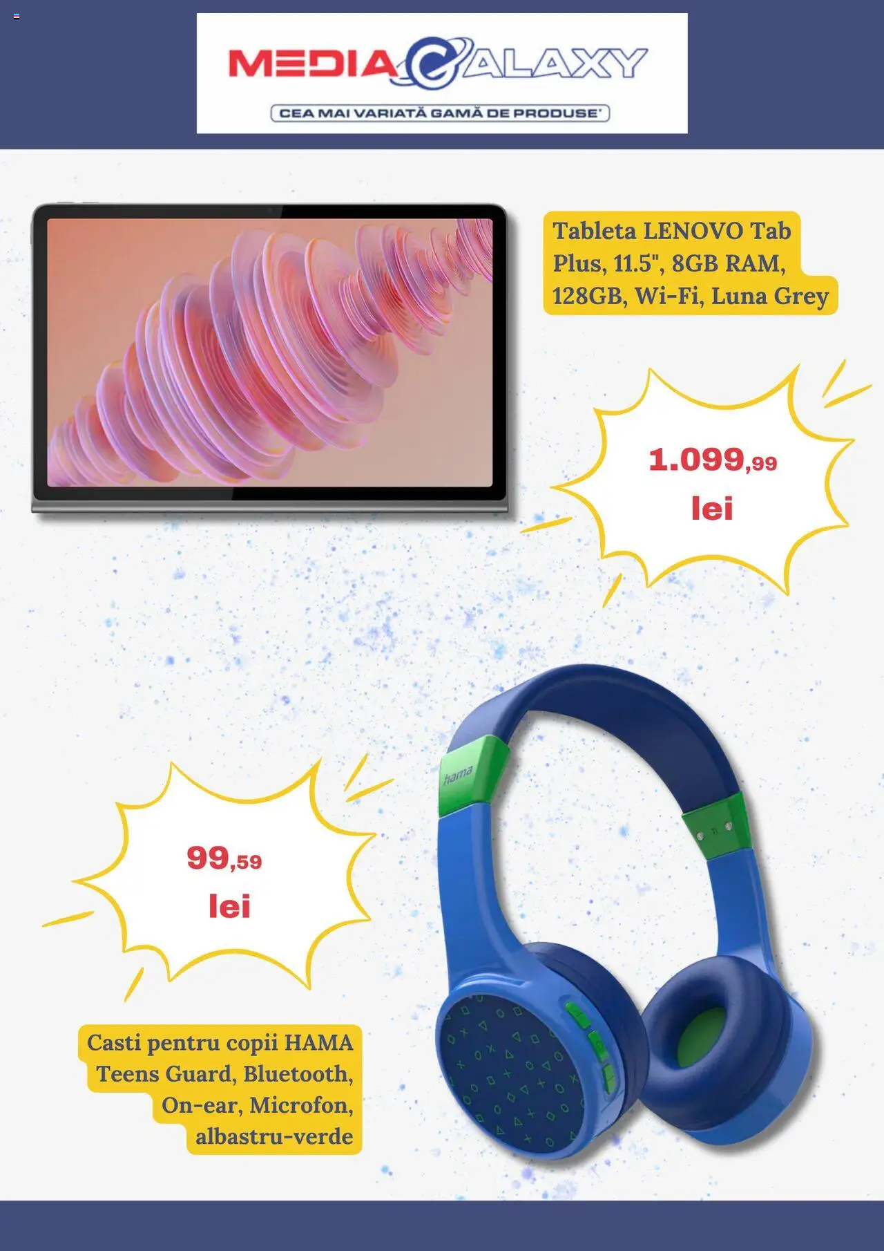Catalog Media Galaxy 12 - 17 Iunie 2025 | Pagina 2 | Produse: Tabletă, Căști