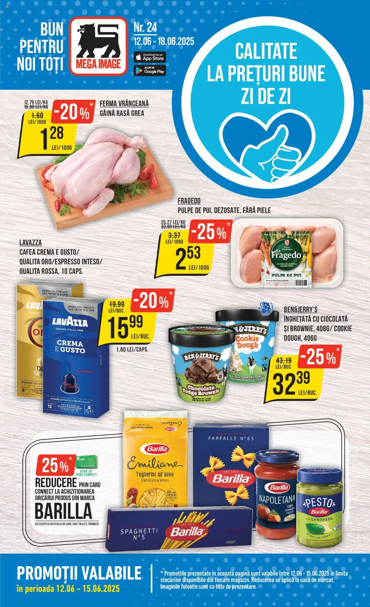 Catalog Mega Image 12 - 17 Iunie 2025 | Pagina 1 | Produse: Cremă, Ciocolată, Cacao, Înghețată