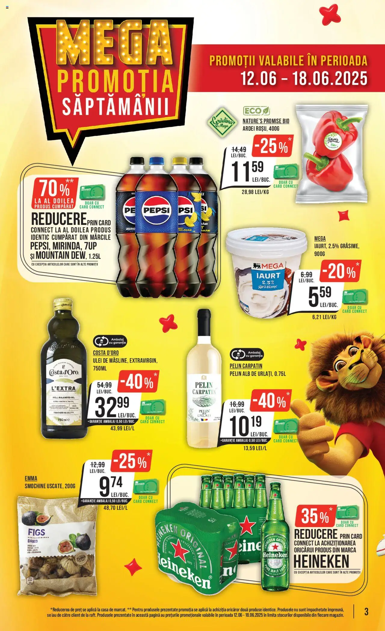 Catalog Mega Image 12 - 17 Iunie 2025 | Pagina 3 | Produse: Şerit ödül, Ardei, Ulei, Lămâie