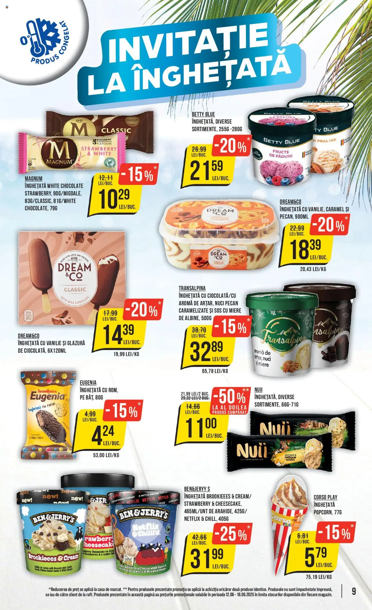 Catalog Mega Image 12 - 17 Iunie 2025 | Pagina 9 | Produse: Praline, Cacao, Înghețată, Sos