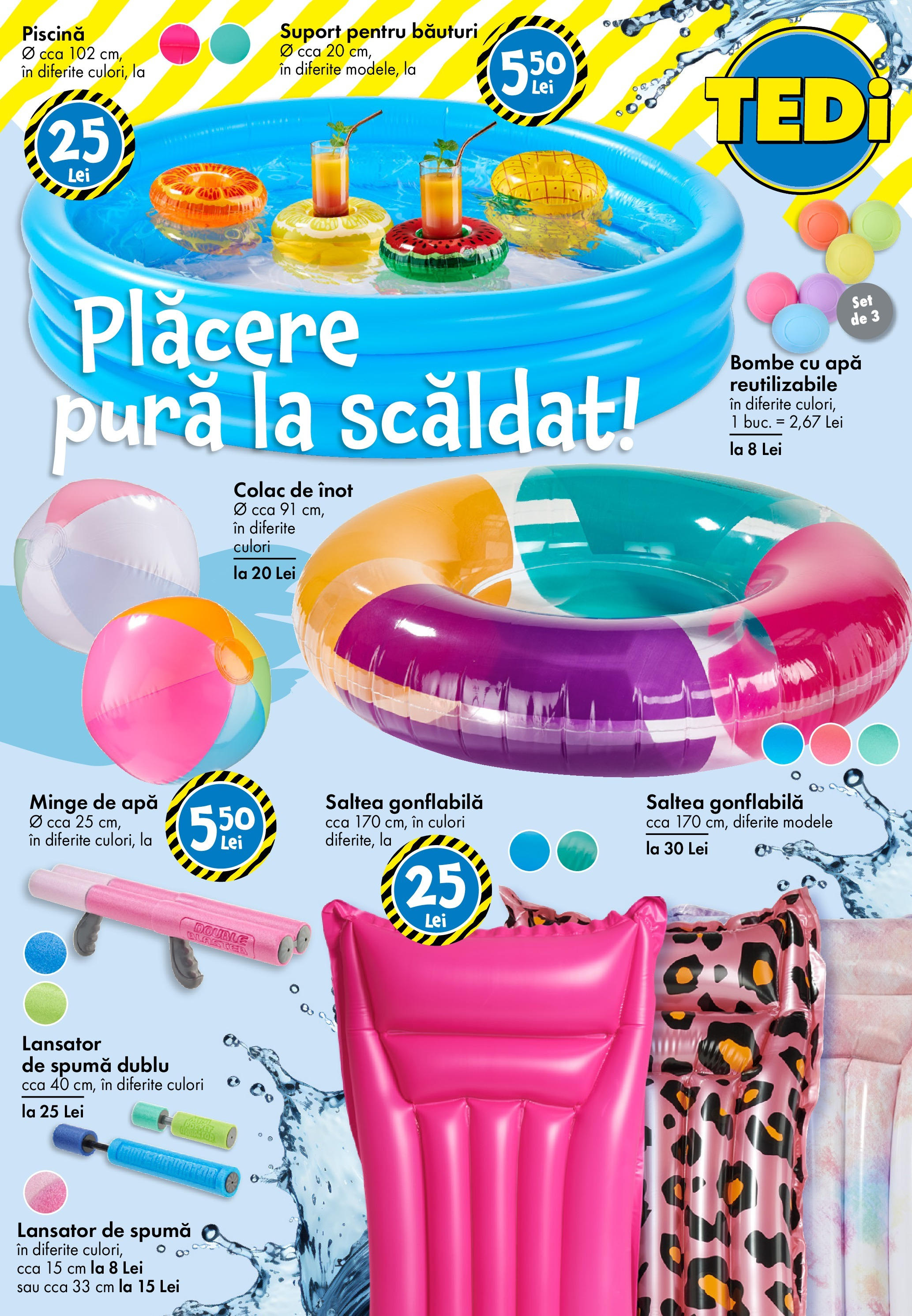 Catalog TEDi 13 - 20 Iunie 2025 | Pagina 13 | Produse: Saltea, Piscină, Saltea gonflabilă, Apă