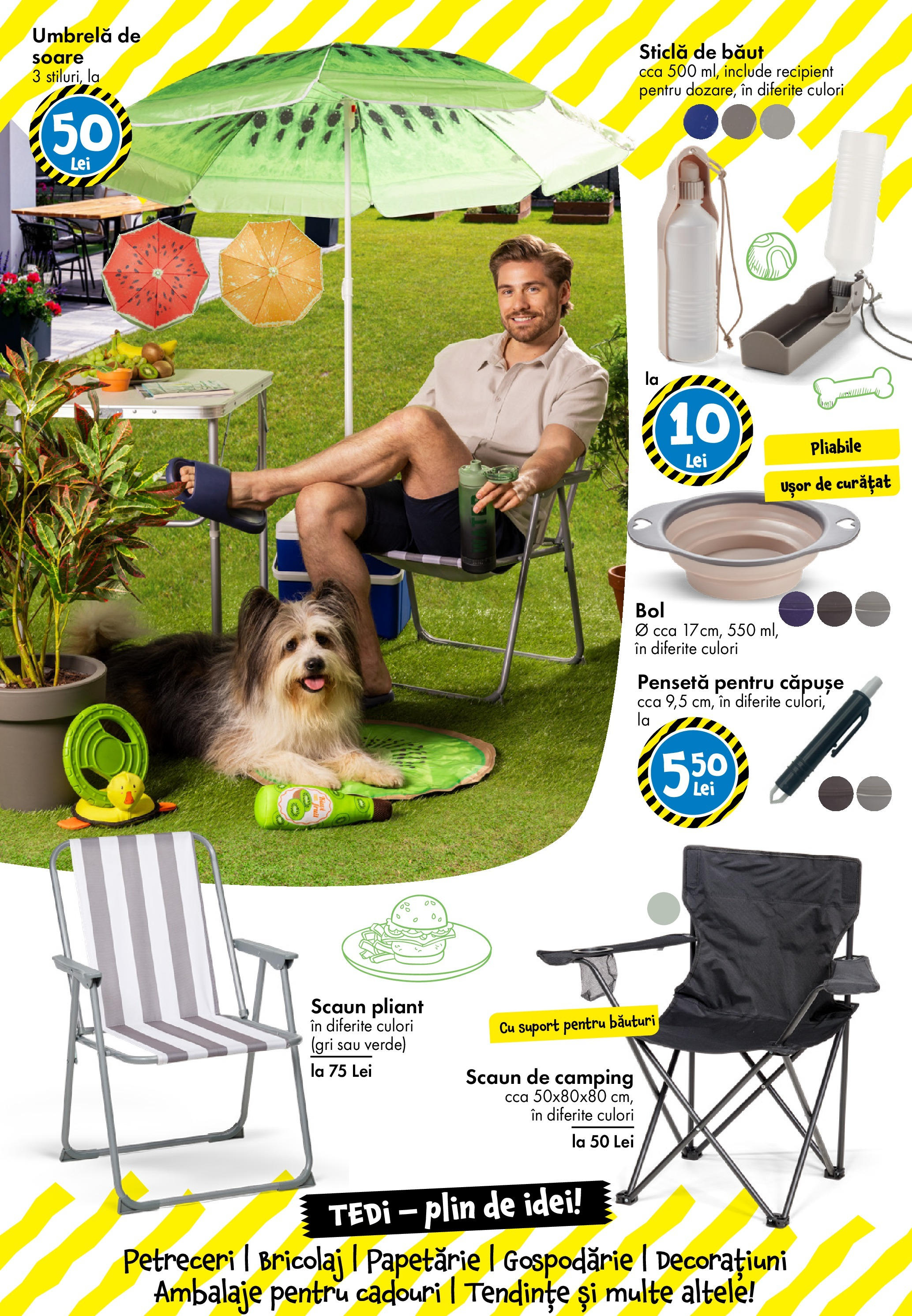 Catalog TEDi 13 - 20 Iunie 2025 | Pagina 23 | Produse: Umbrelă, Pensetă, Scaun, Onion