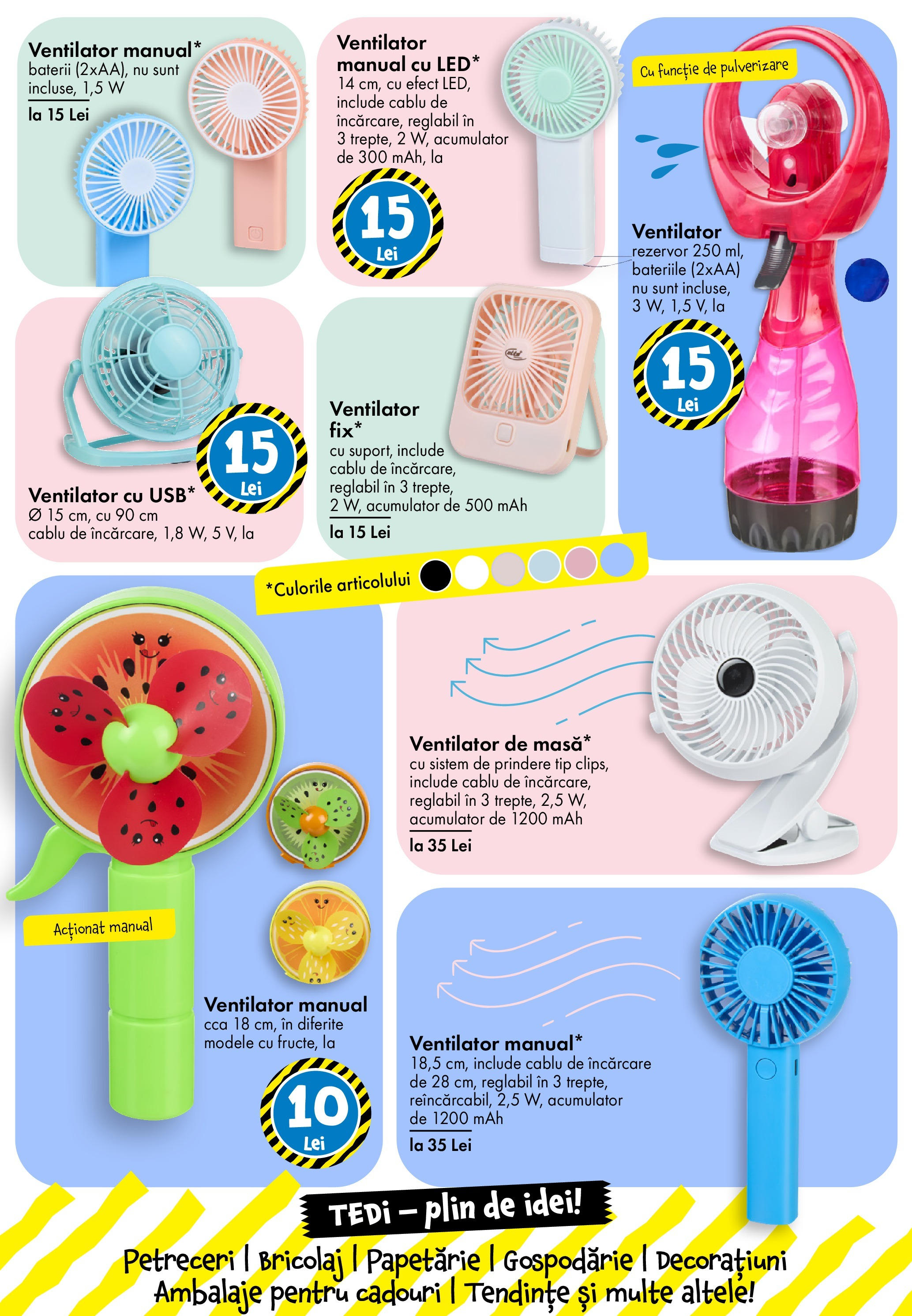 Catalog TEDi 13 - 20 Iunie 2025 | Pagina 26 | Produse: Cablu, Ventilator, Baterii
