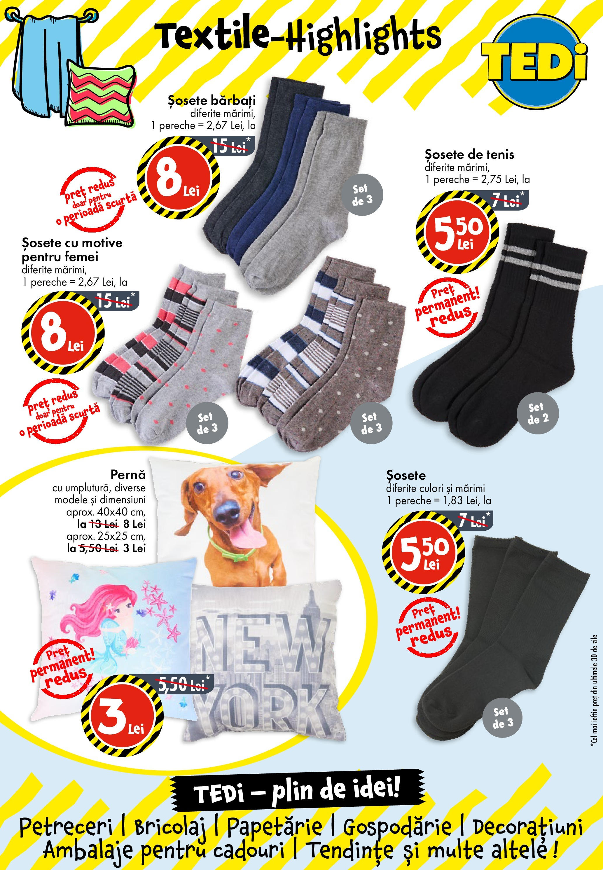 Catalog TEDi 19 - 25 Iunie 2025 | Pagina 13 | Produse: Pernă, Șosete