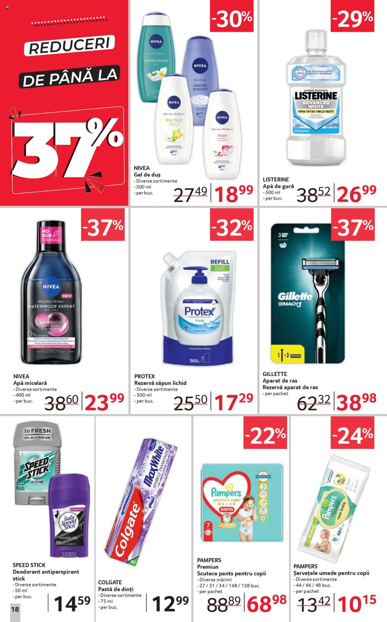Catalog Selgros 13 - 25 Iunie 2025 | Pagina 18 | Produse: Duș, Apă micelară, Săpun, Pastă de dinți