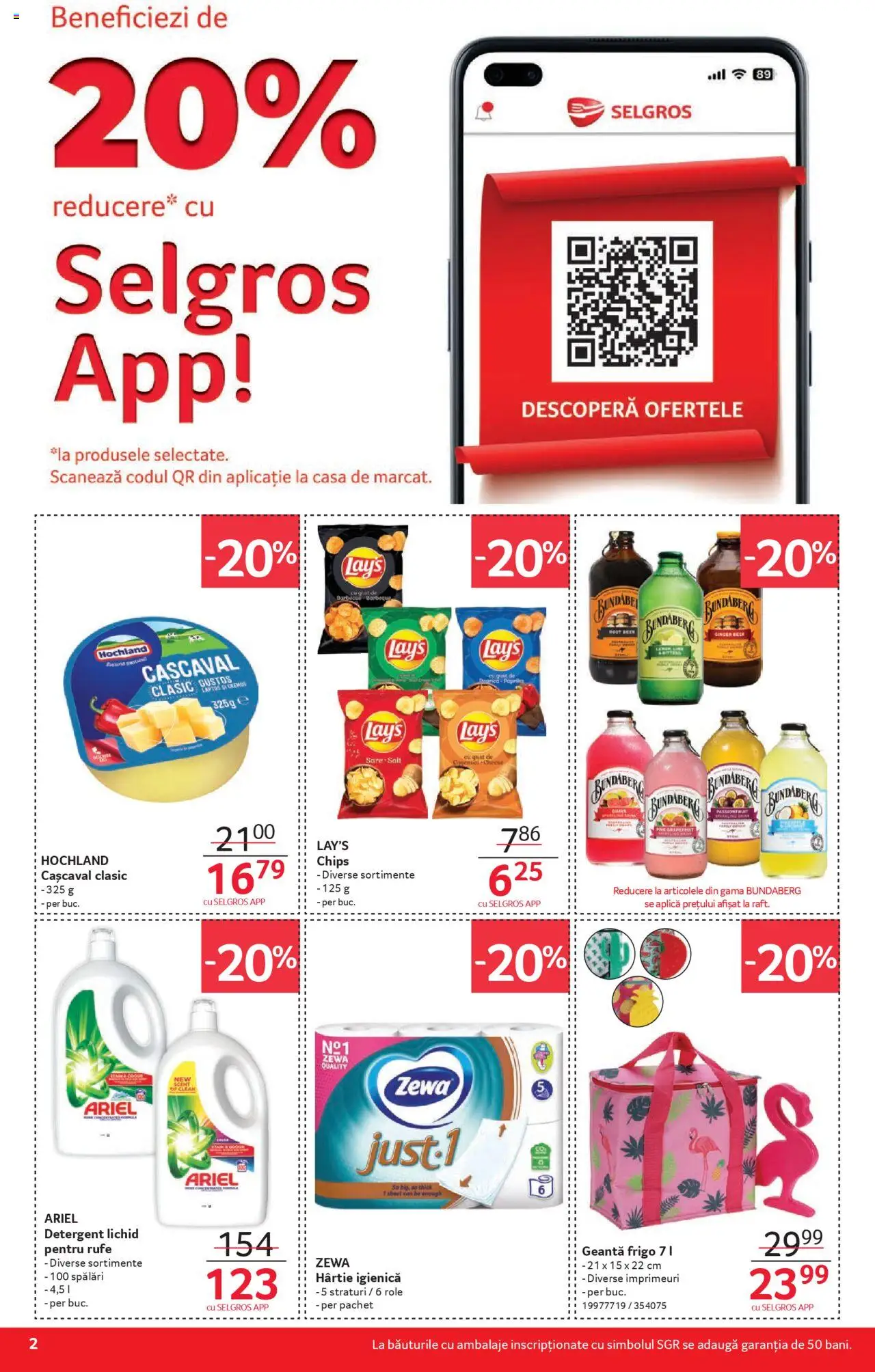 Catalog Selgros 13 - 25 Iunie 2025 | Pagina 2 | Produse: Geantă, Role, Cașcaval, Detergent