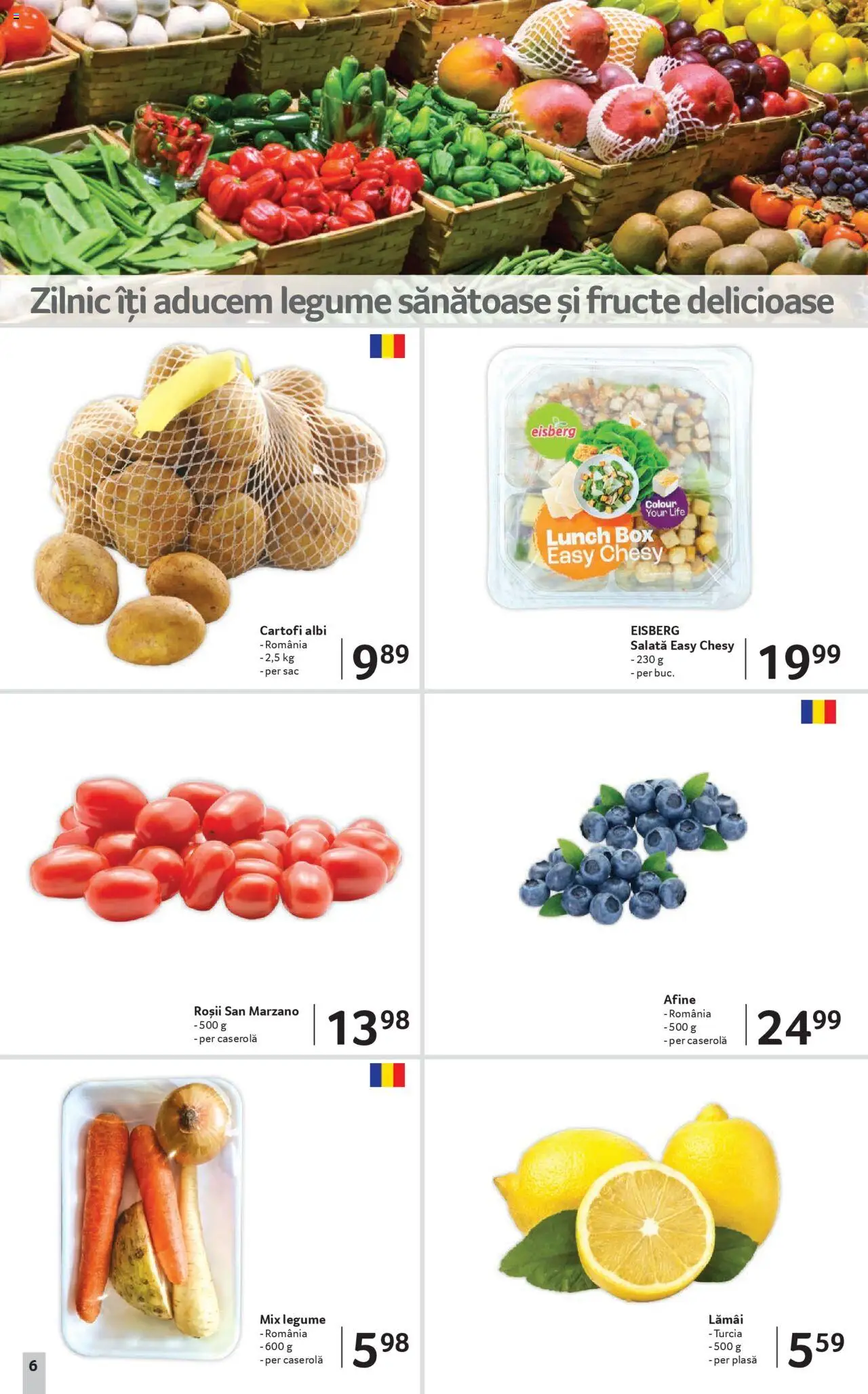 Catalog Selgros 13 - 25 Iunie 2025 | Pagina 6 | Produse: Afine, Roșii, Cartofi, Legume