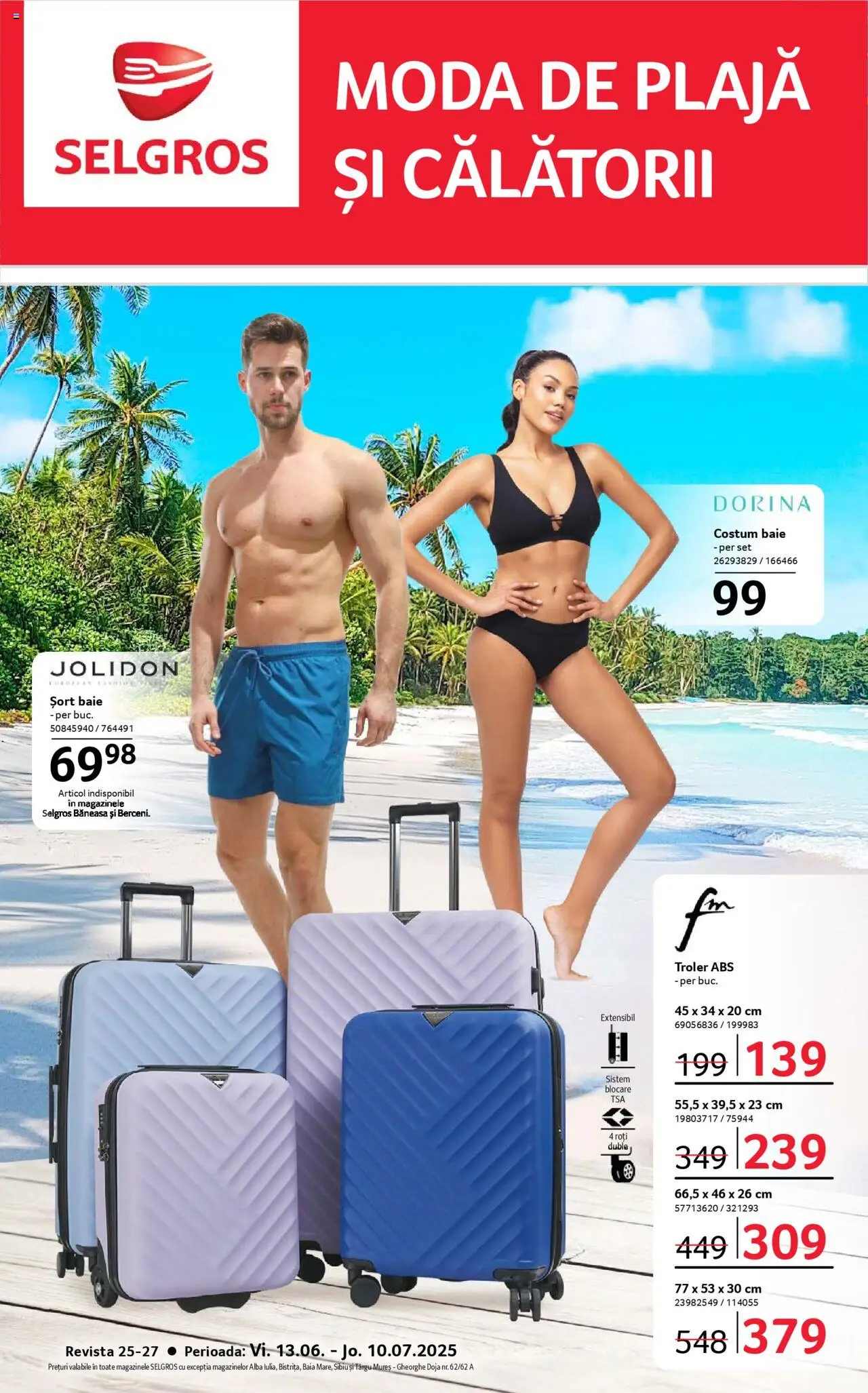 Catalog Selgros 13 Iunie - 9 Iulie 2025 | Pagina 1 | Produse: Șort, Costum
