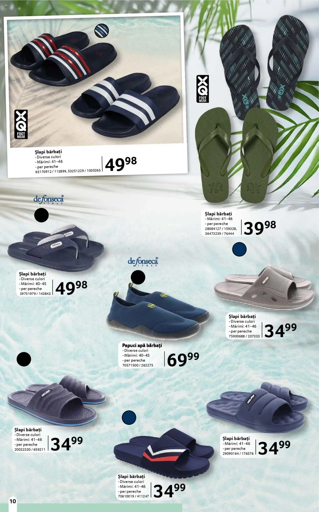 Catalog Selgros 13 Iunie - 9 Iulie 2025 | Pagina 10 | Produse: Apă, Papuci, Șlapi