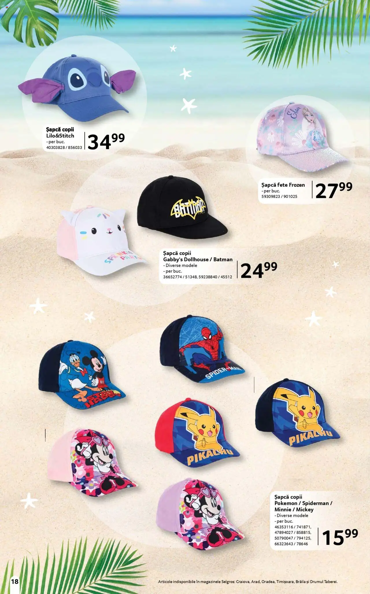 Catalog Selgros 13 Iunie - 9 Iulie 2025 | Pagina 18 | Produse: Șapcă