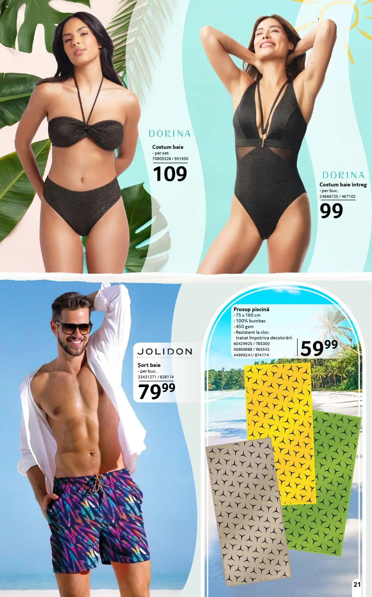 Catalog Selgros 13 Iunie - 9 Iulie 2025 | Pagina 21 | Produse: Șort, Piscină, Costum