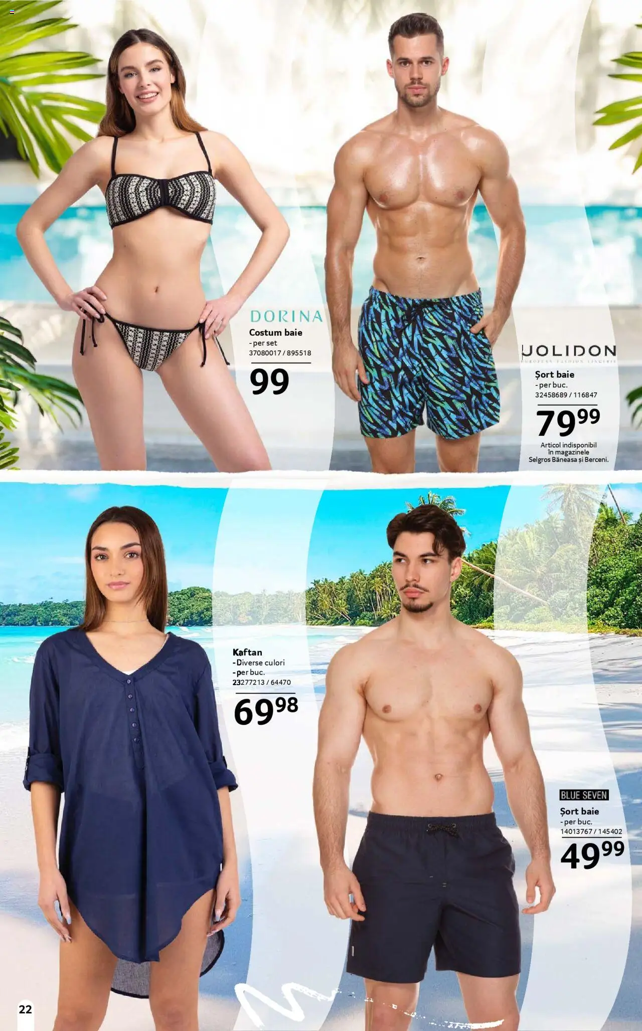 Catalog Selgros 13 Iunie - 9 Iulie 2025 | Pagina 22 | Produse: Șort, Costum