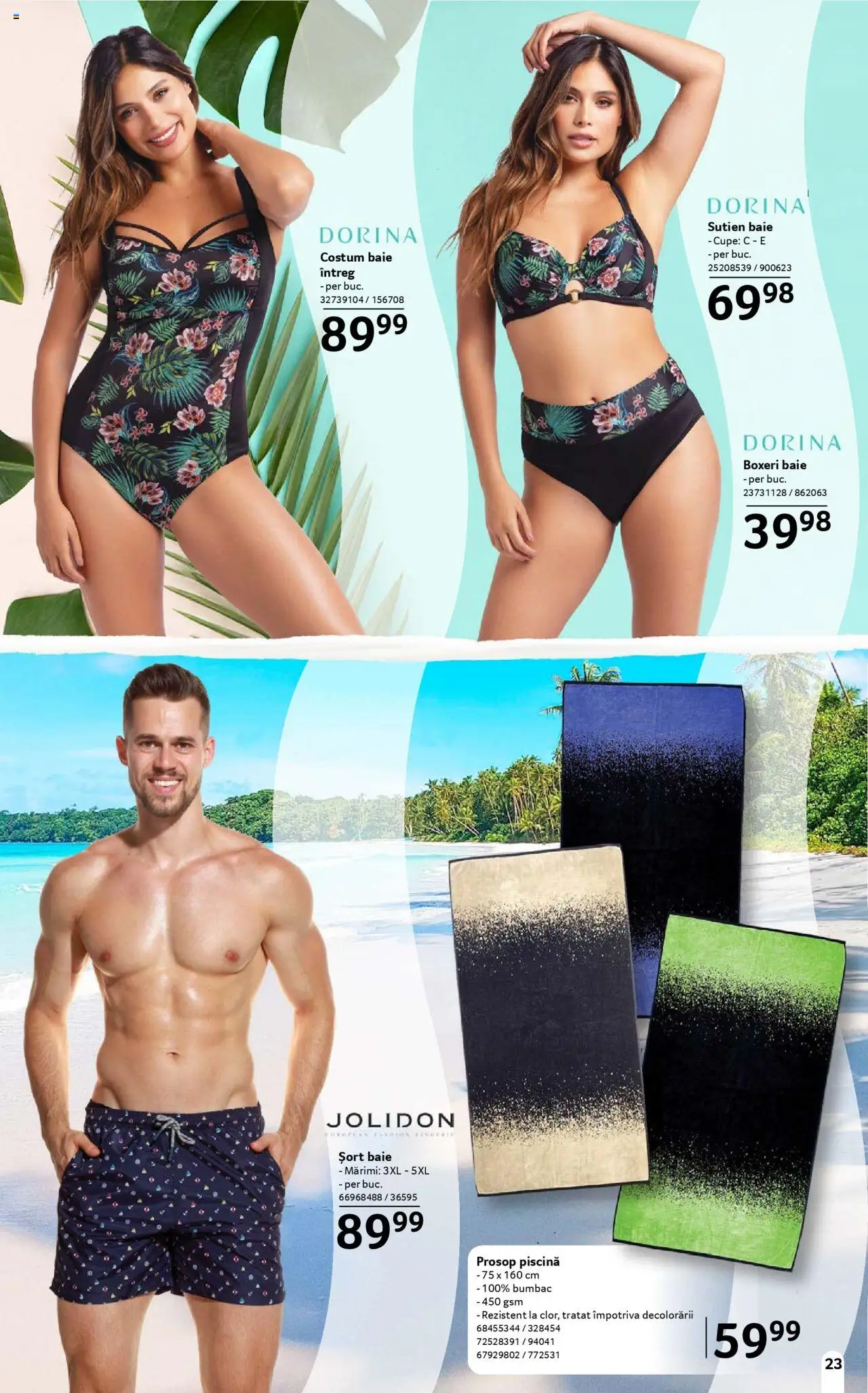 Catalog Selgros 13 Iunie - 9 Iulie 2025 | Pagina 23 | Produse: Șort, Sutien, Costum, Boxeri