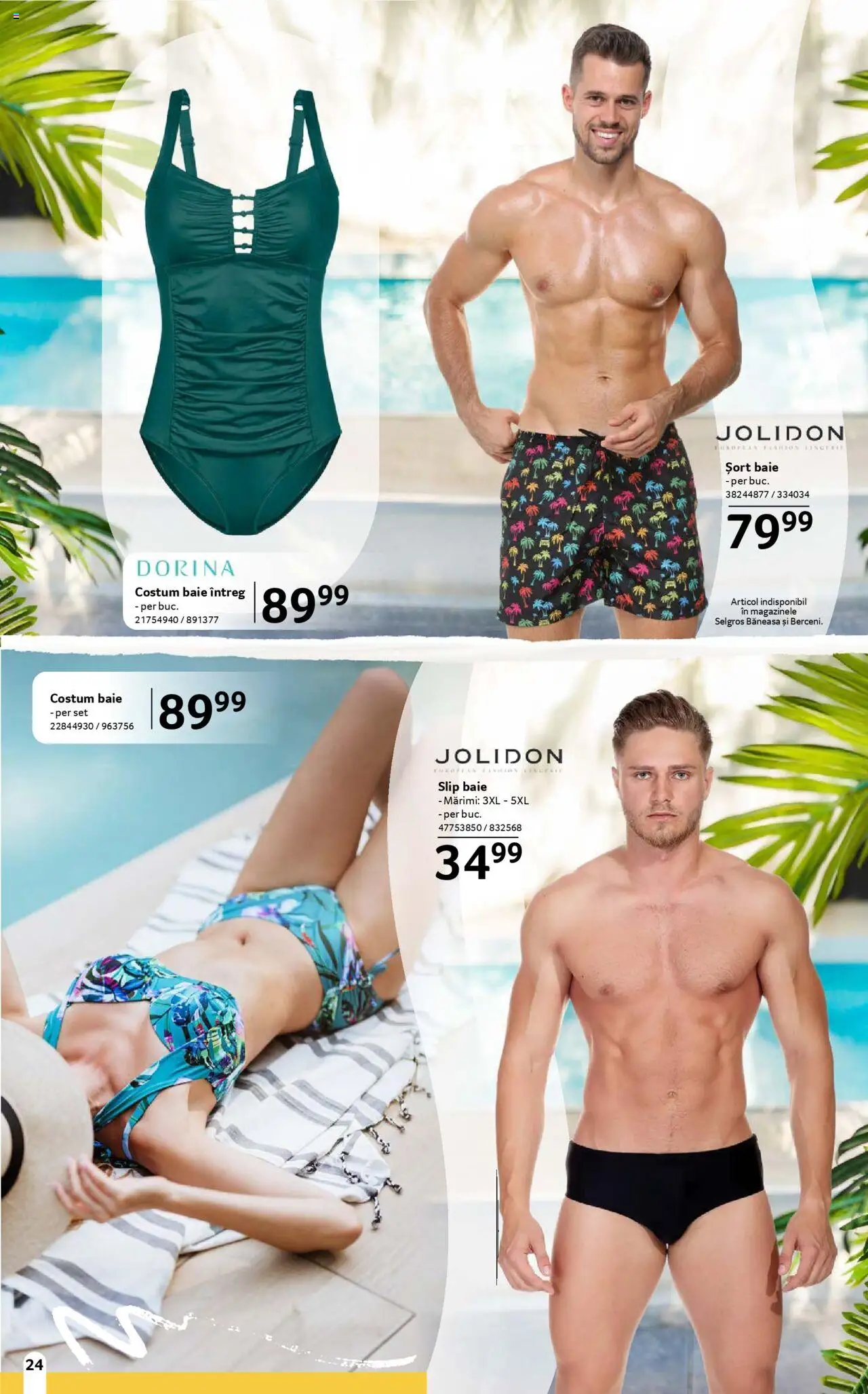Catalog Selgros 13 Iunie - 9 Iulie 2025 | Pagina 24 | Produse: Șort, Costum, Slip