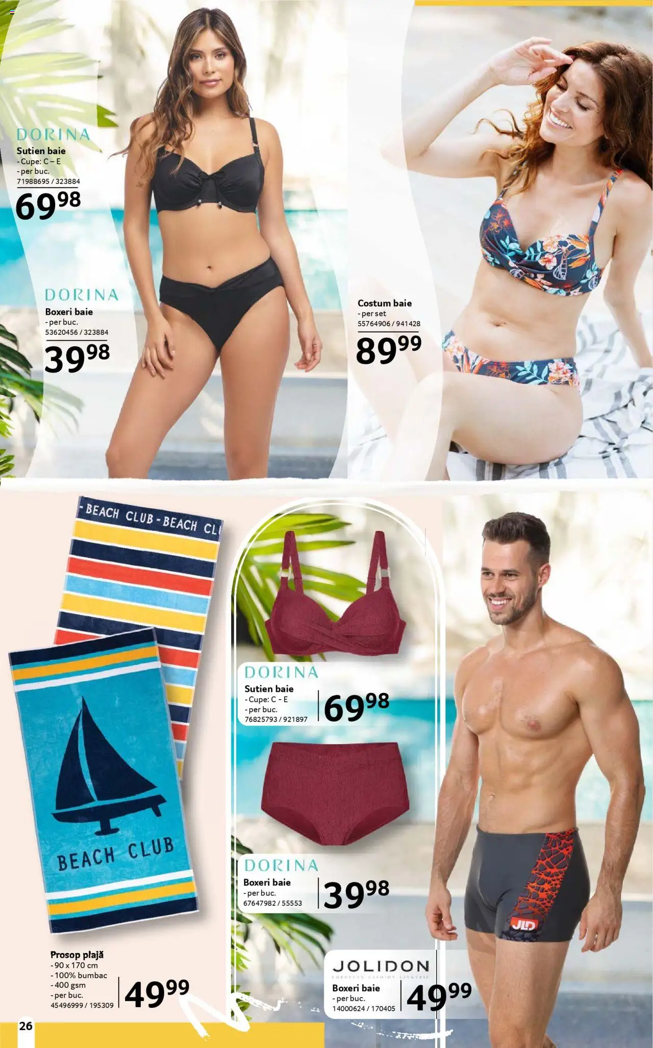 Catalog Selgros 13 Iunie - 9 Iulie 2025 | Pagina 26 | Produse: Sutien, Costum, Boxeri