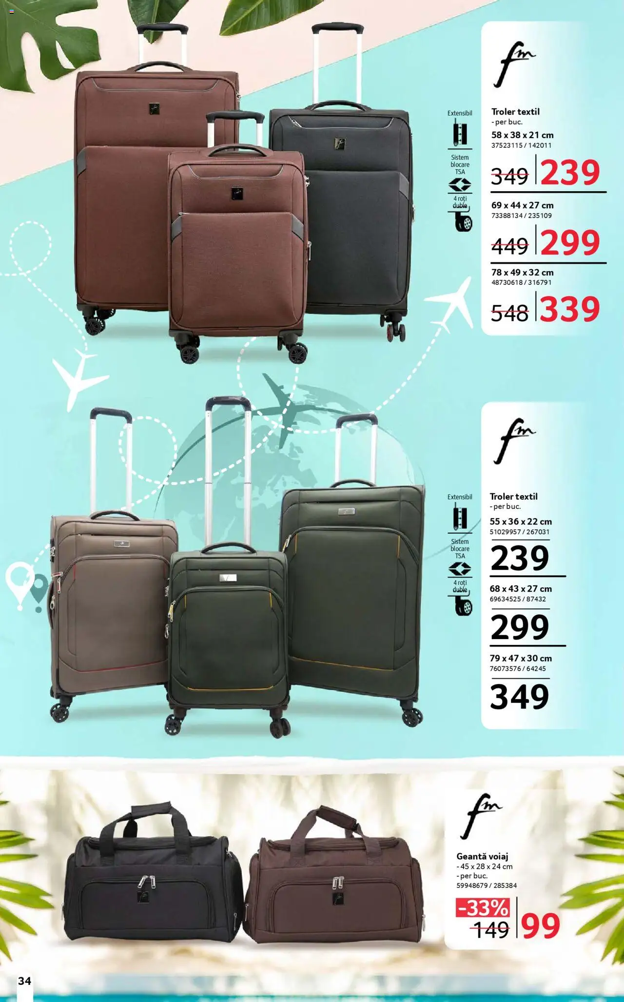 Catalog Selgros 13 Iunie - 9 Iulie 2025 | Pagina 34 | Produse: Geantă, Geantă voiaj