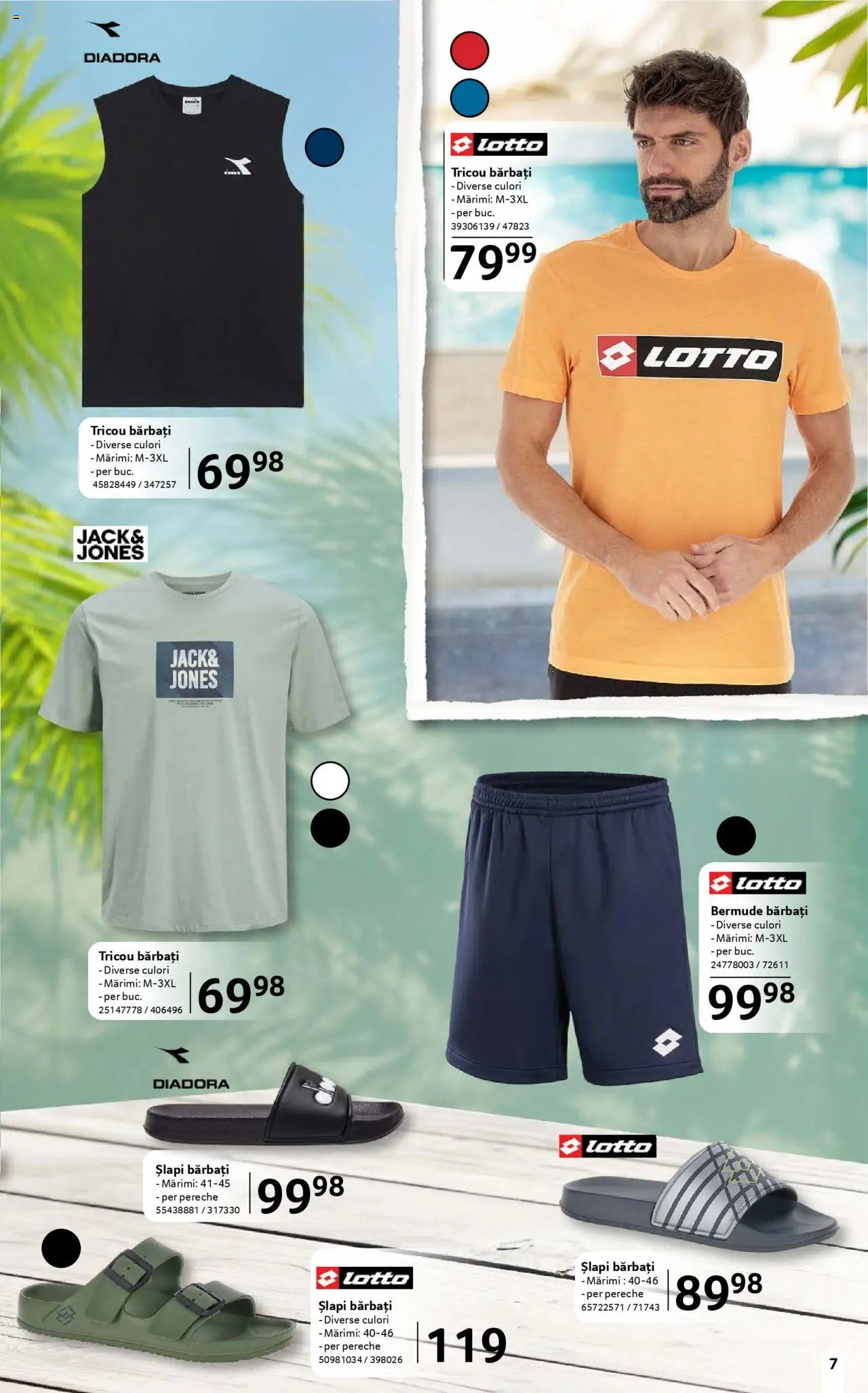 Catalog Selgros 13 Iunie - 9 Iulie 2025 | Pagina 7 | Produse: Tricou, Șlapi