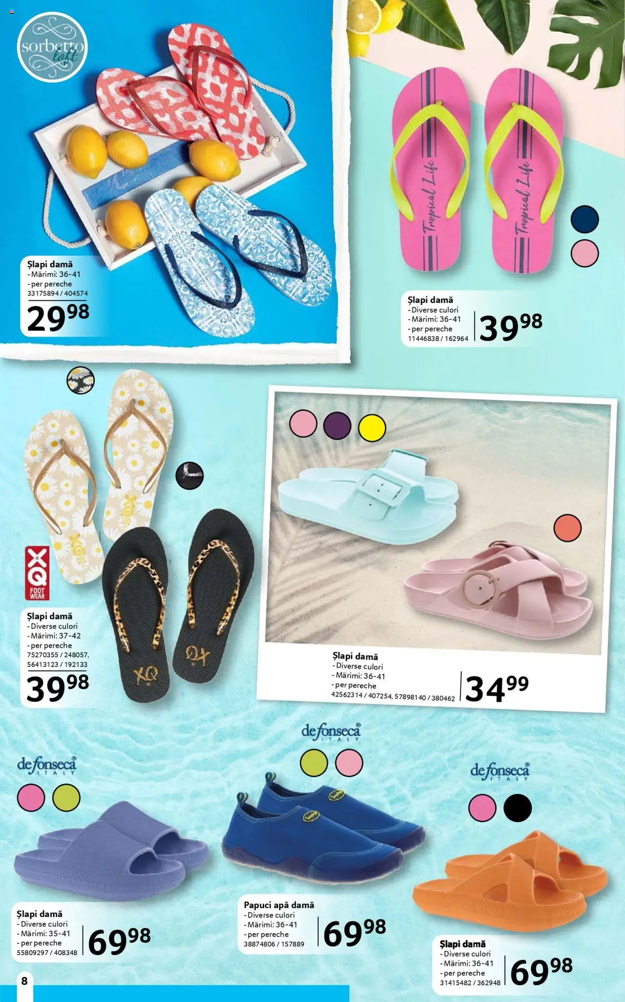 Catalog Selgros 13 Iunie - 9 Iulie 2025 | Pagina 8 | Produse: Apă, Papuci, Șlapi