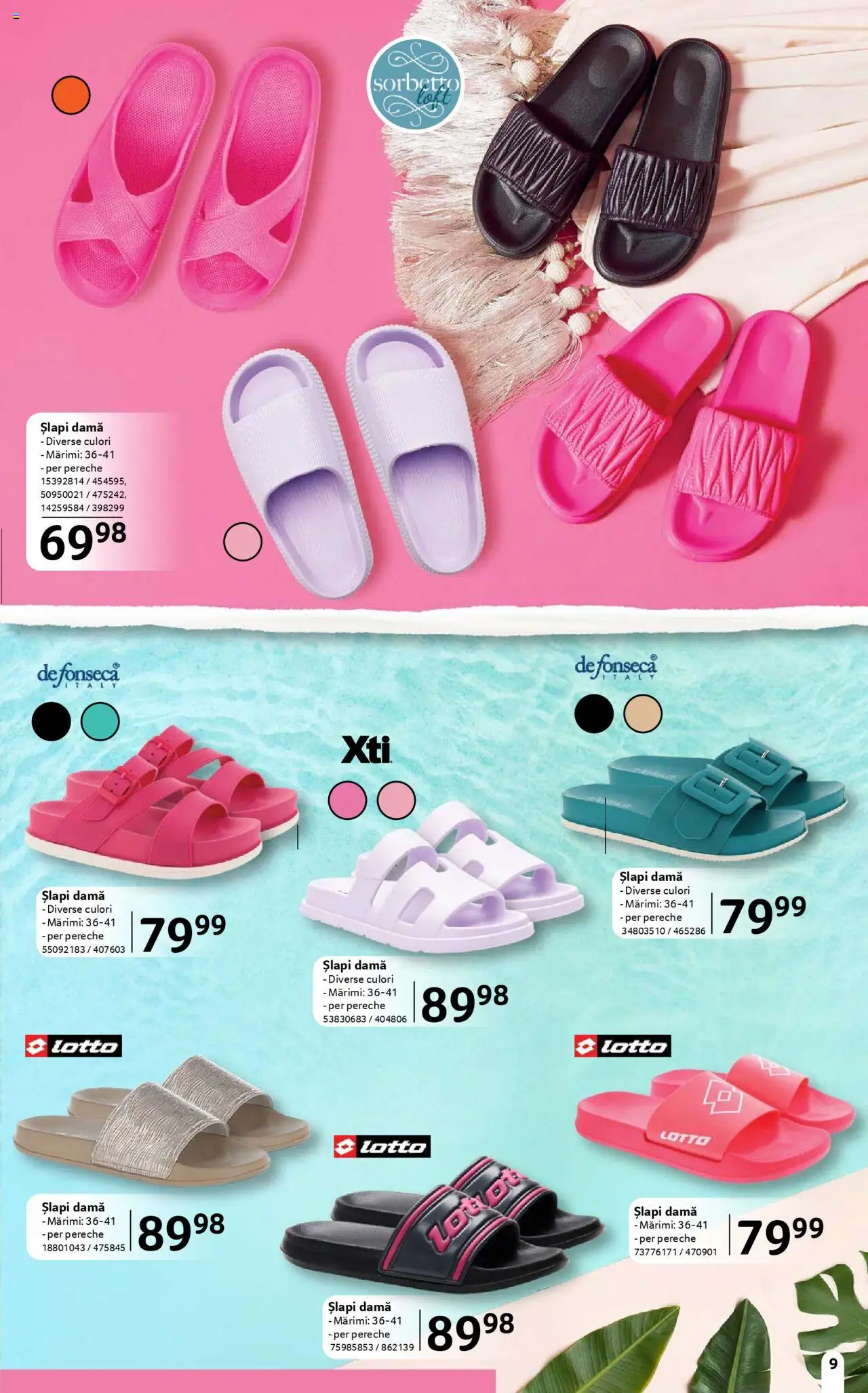 Catalog Selgros 13 Iunie - 9 Iulie 2025 | Pagina 9 | Produse: Șlapi