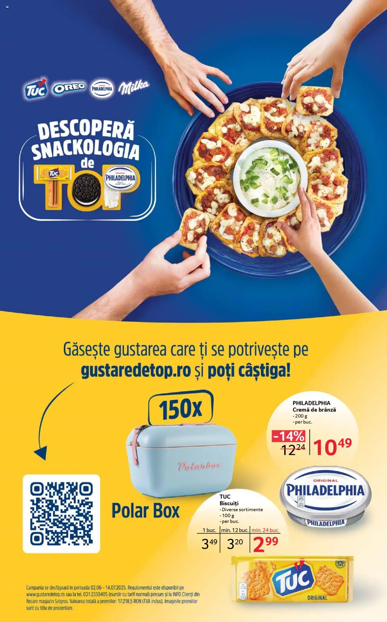 Catalog Selgros 13 - 25 Iunie 2025 | Pagina 18 | Produse: Brânză, Cremă, Cremă de brânză, Biscuiți