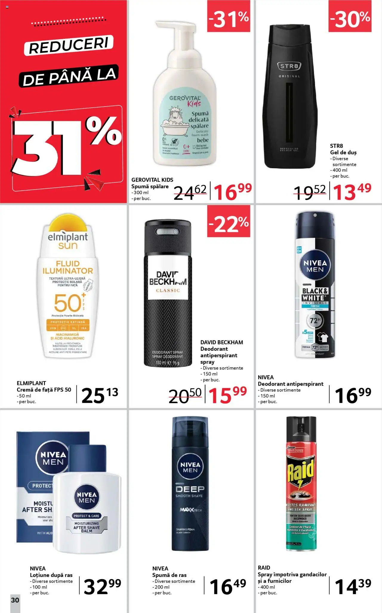 Catalog Selgros 13 - 25 Iunie 2025 | Pagina 30 | Produse: Duș, Iluminator, Spumă de ras, Loțiune după ras