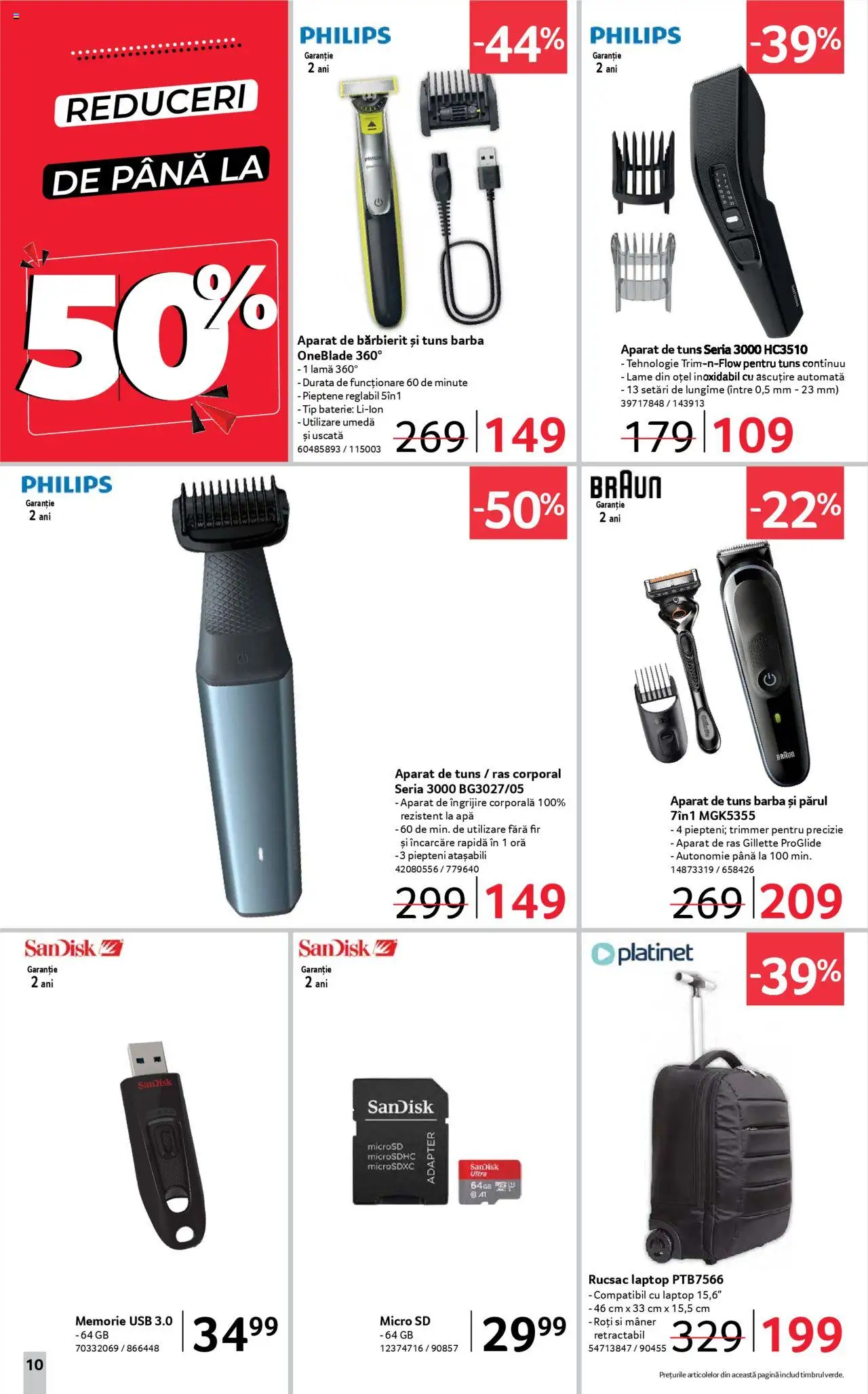 Catalog Selgros 13 - 25 Iunie 2025 | Pagina 10 | Produse: Trimmer, Pieptene, Usb, Rucsac
