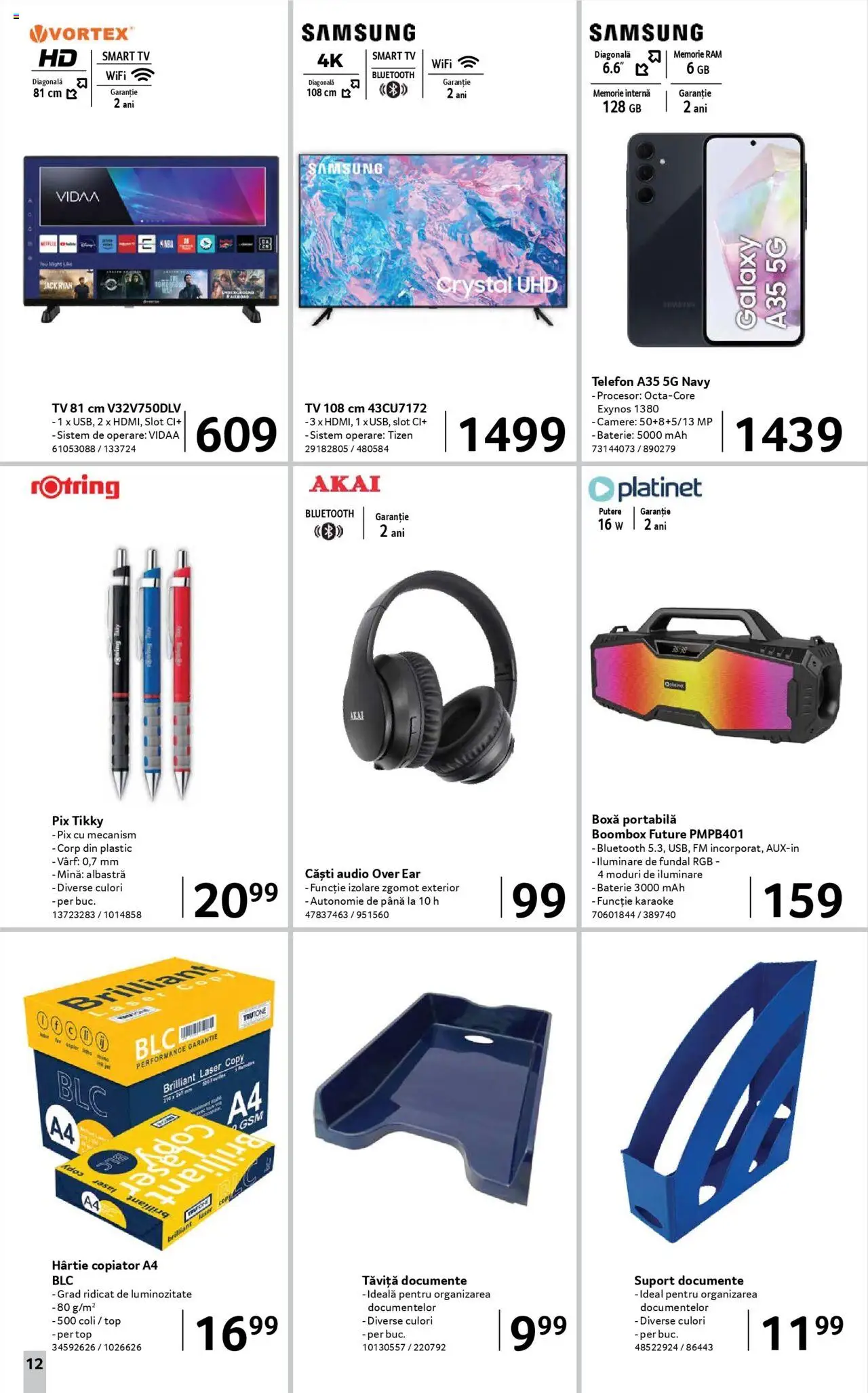 Catalog Selgros 13 - 25 Iunie 2025 | Pagina 12 | Produse: Telefon, Audio, Căști, Baterie