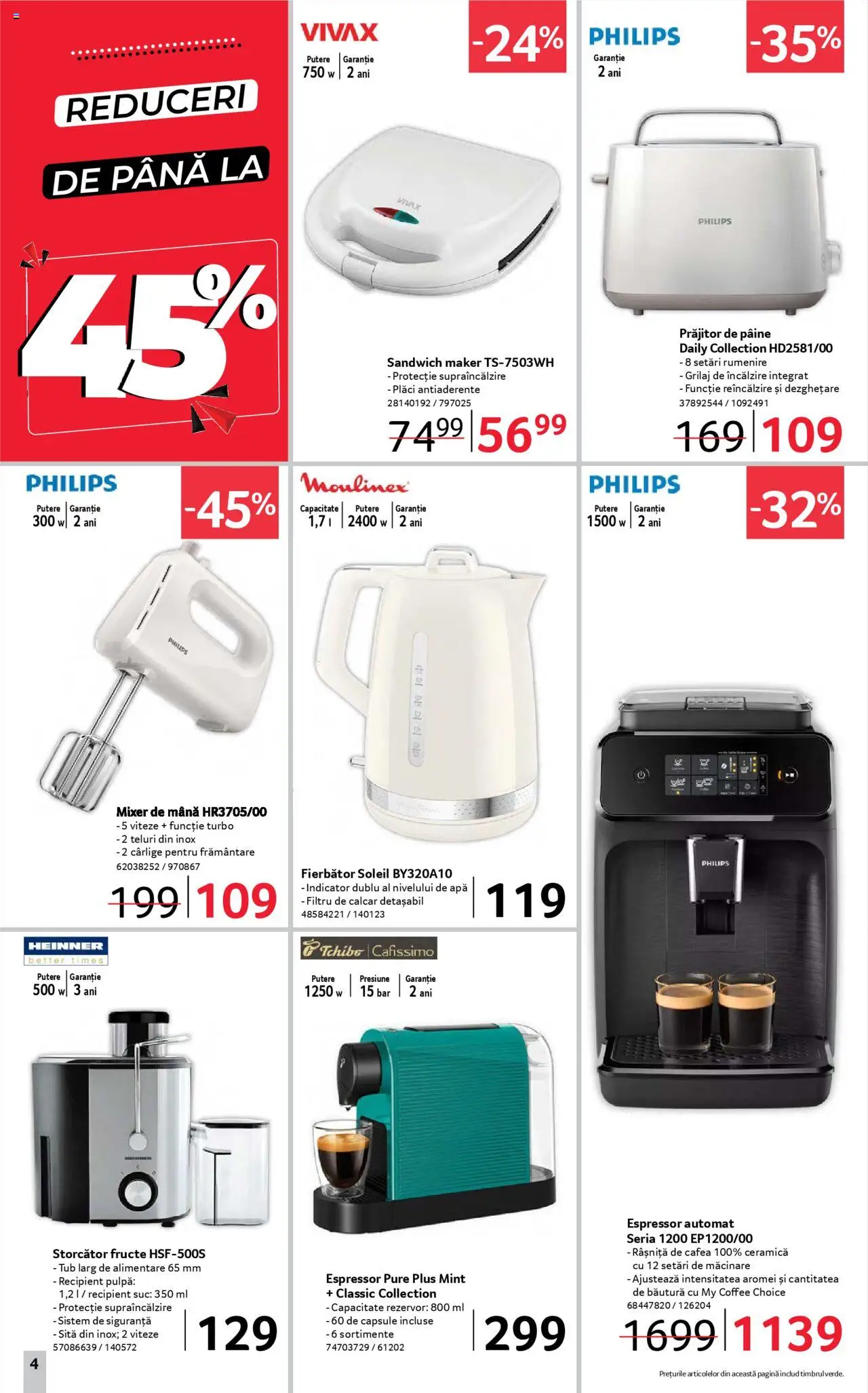 Catalog Selgros 13 - 25 Iunie 2025 | Pagina 4 | Produse: Espressor, Mixer, Suc, Fructe