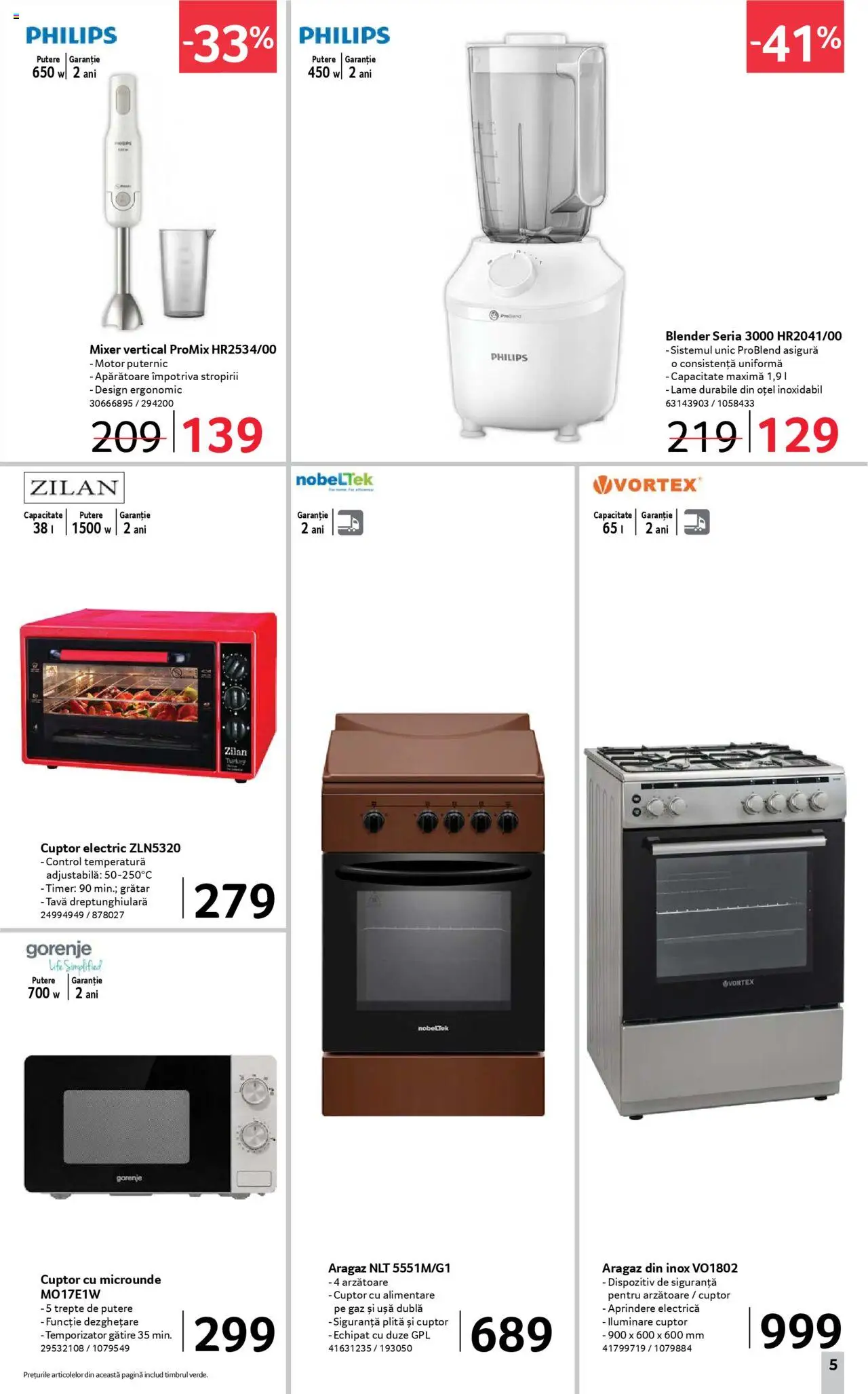 Catalog Selgros 13 - 25 Iunie 2025 | Pagina 5 | Produse: Enginar, Cuptor, Mixer, Grătar