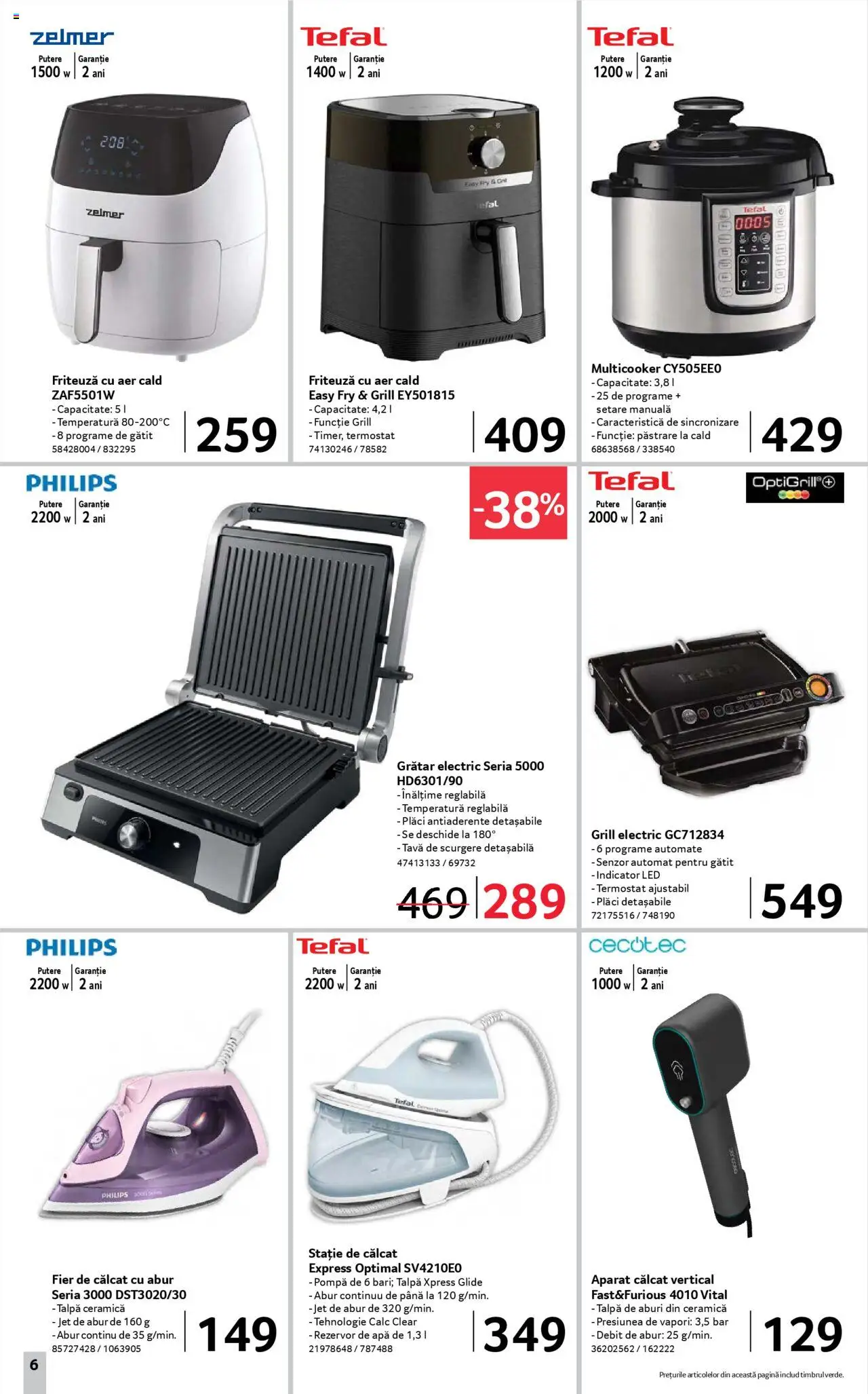 Catalog Selgros 13 - 25 Iunie 2025 | Pagina 6 | Produse: Fier de călcat, Ginseng, Grill, Grătar