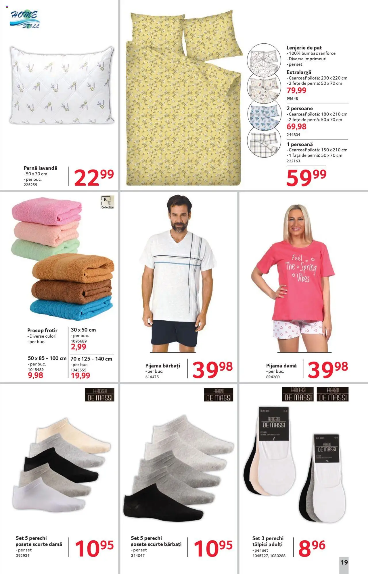 Catalog Selgros 13 - 25 Iunie 2025 | Pagina 19 | Produse: Pat, Lenjerie de pat, Pilotă, Șosete