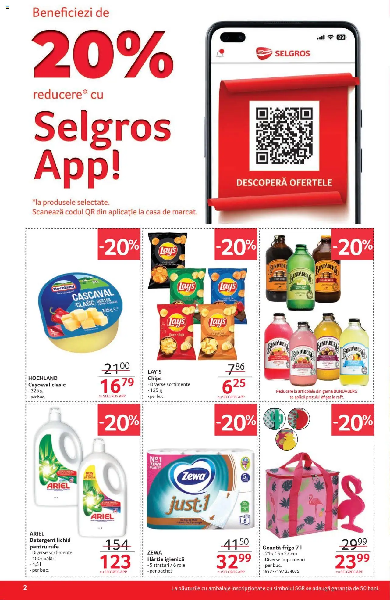 Catalog Selgros 13 - 25 Iunie 2025 | Pagina 2 | Produse: Geantă, Role, Cașcaval, Detergent