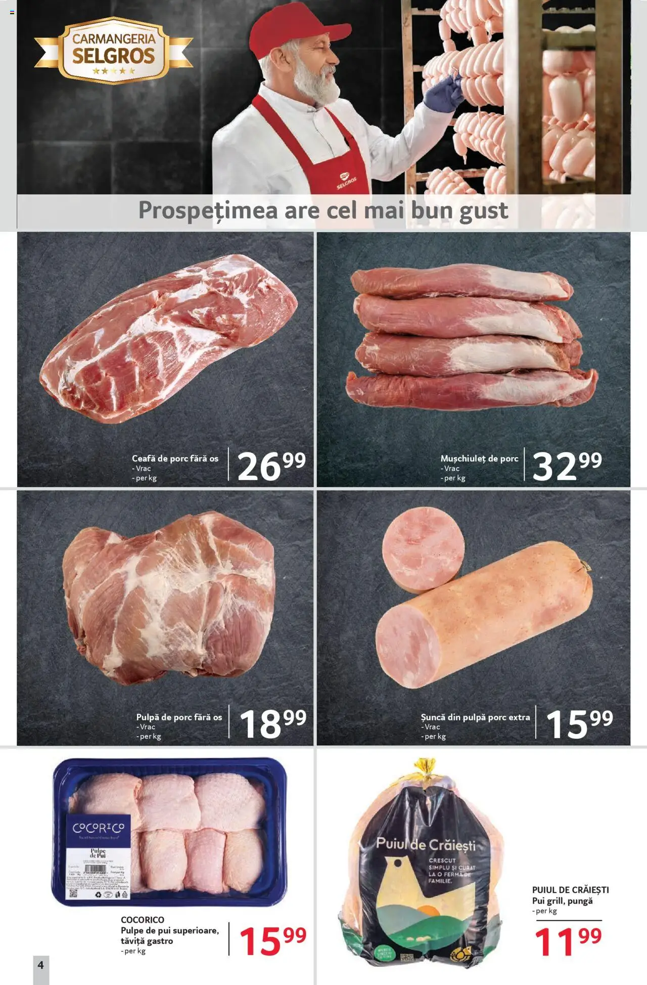 Catalog Selgros 13 - 25 Iunie 2025 | Pagina 4 | Produse: Pungă, Keçeli kalem, Hacıyatmaz Kedi Oyuncağı, Șuncă