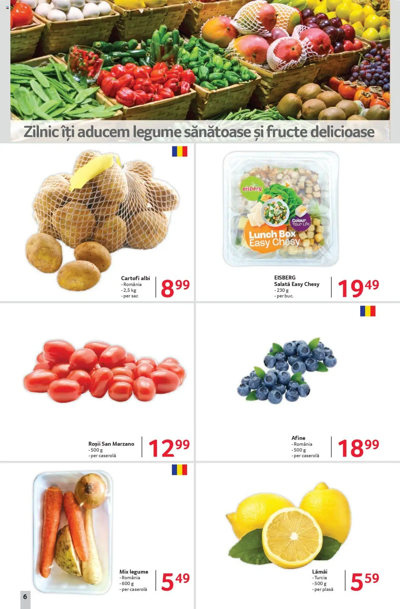 Catalog Selgros 13 - 25 Iunie 2025 | Pagina 6 | Produse: Afine, Salată, Cartofi, Fructe