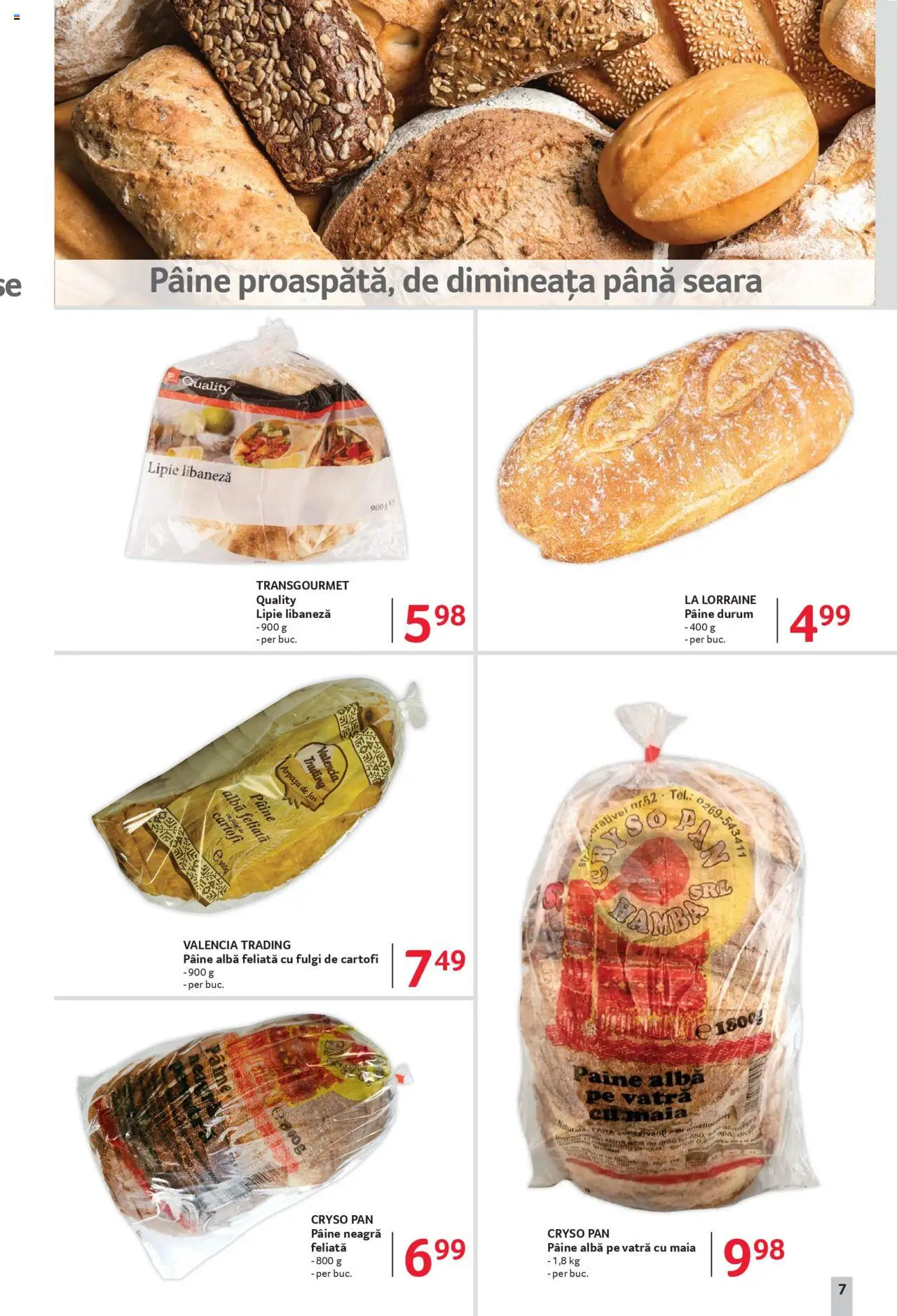 Catalog Selgros 13 - 25 Iunie 2025 | Pagina 7 | Produse: Pâine, Fulgi, Cartofi