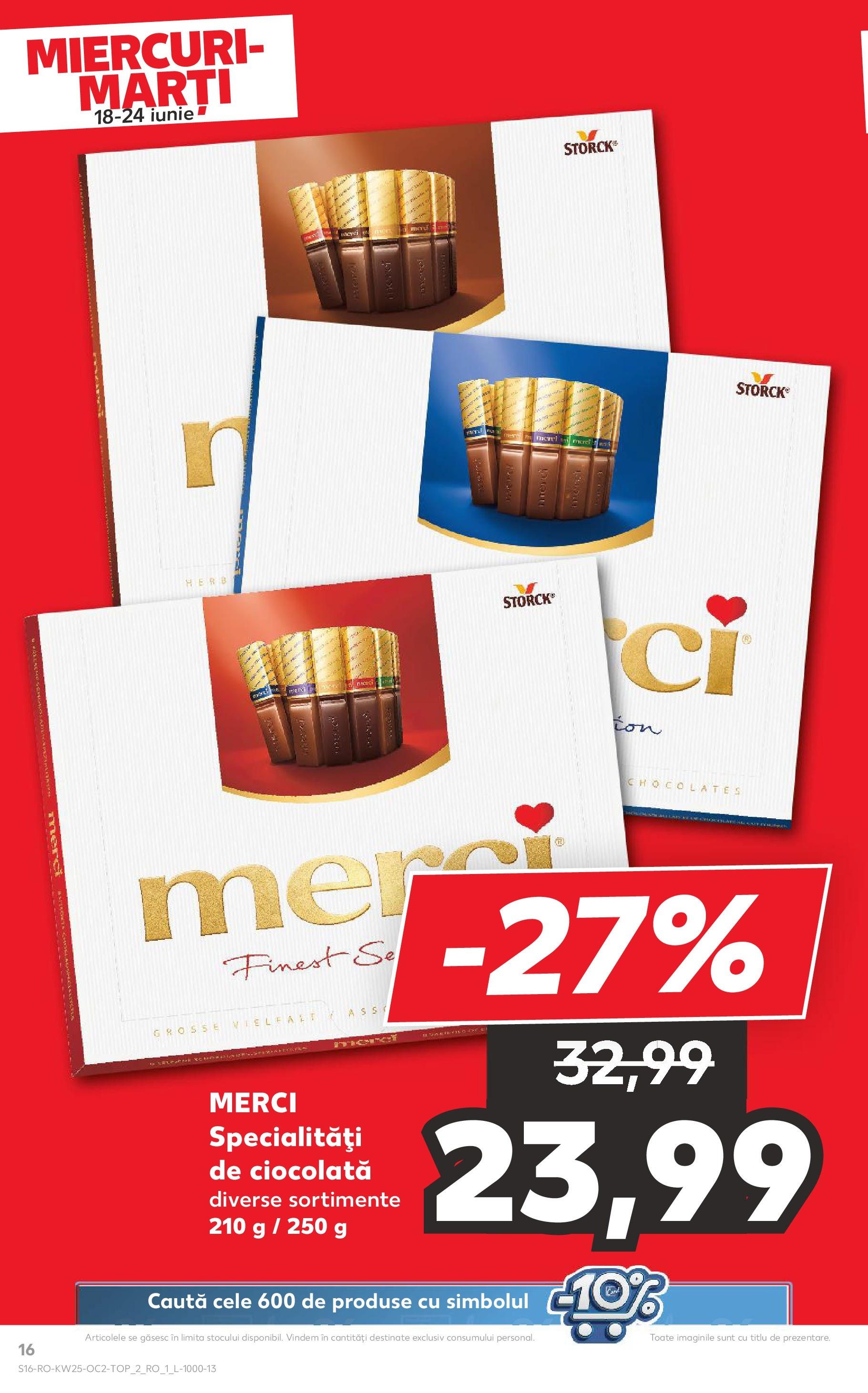 Catalog Kaufland 18 - 23 Iunie 2025 | Pagina 16 | Produse: Ciocolată
