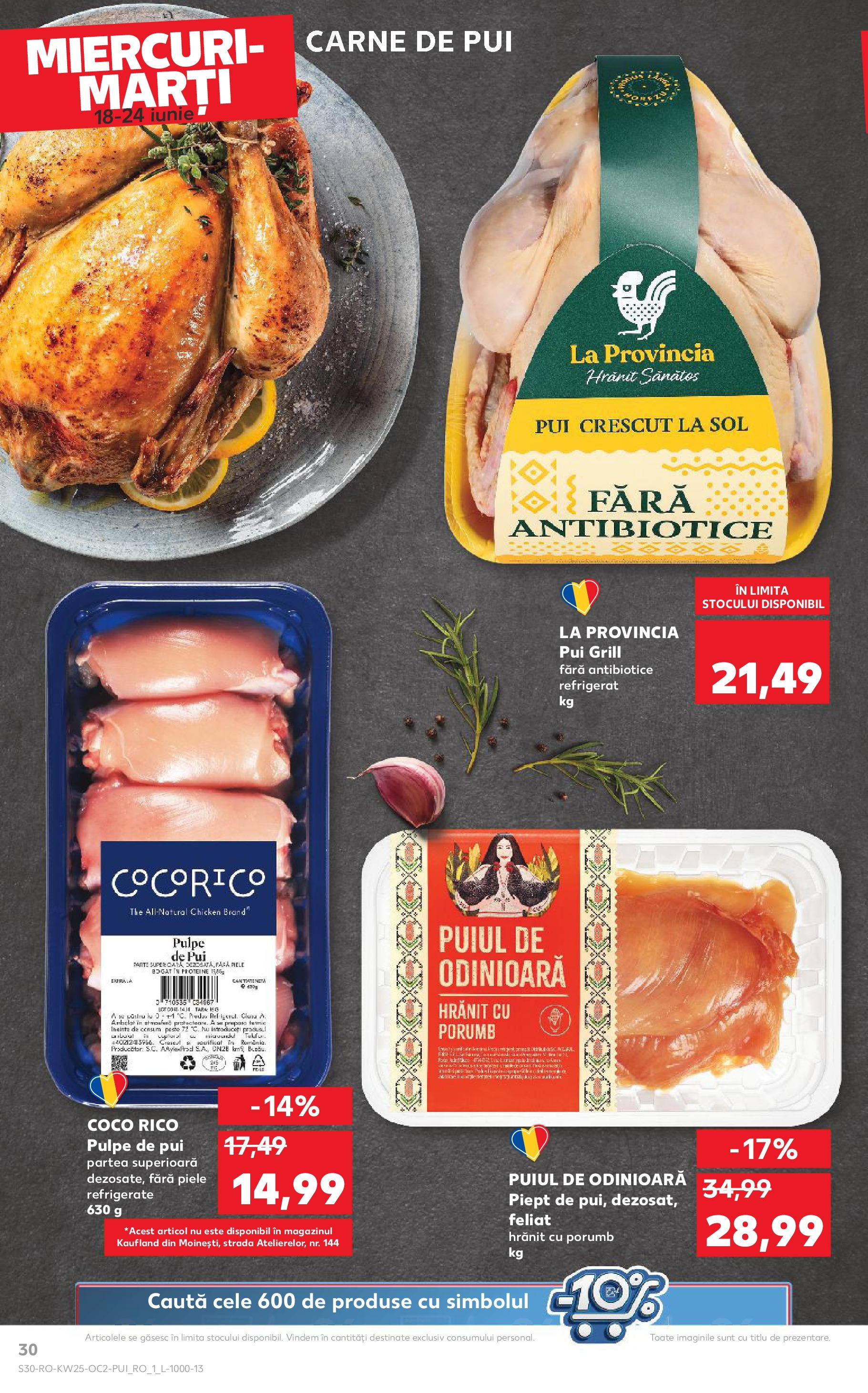 Catalog Kaufland 18 - 23 Iunie 2025 | Pagina 30 | Produse: Masaüstü kılıfı, Hacıyatmaz Kedi Oyuncağı, Carne De Pui, Porumb