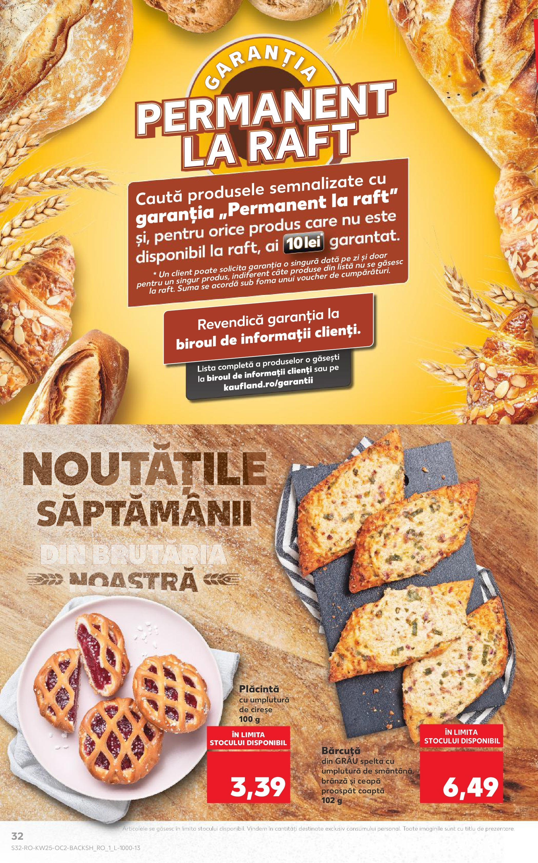 Catalog Kaufland 18 - 23 Iunie 2025 | Pagina 32 | Produse: Raft, Plăcintă, Brânză, Ceapă