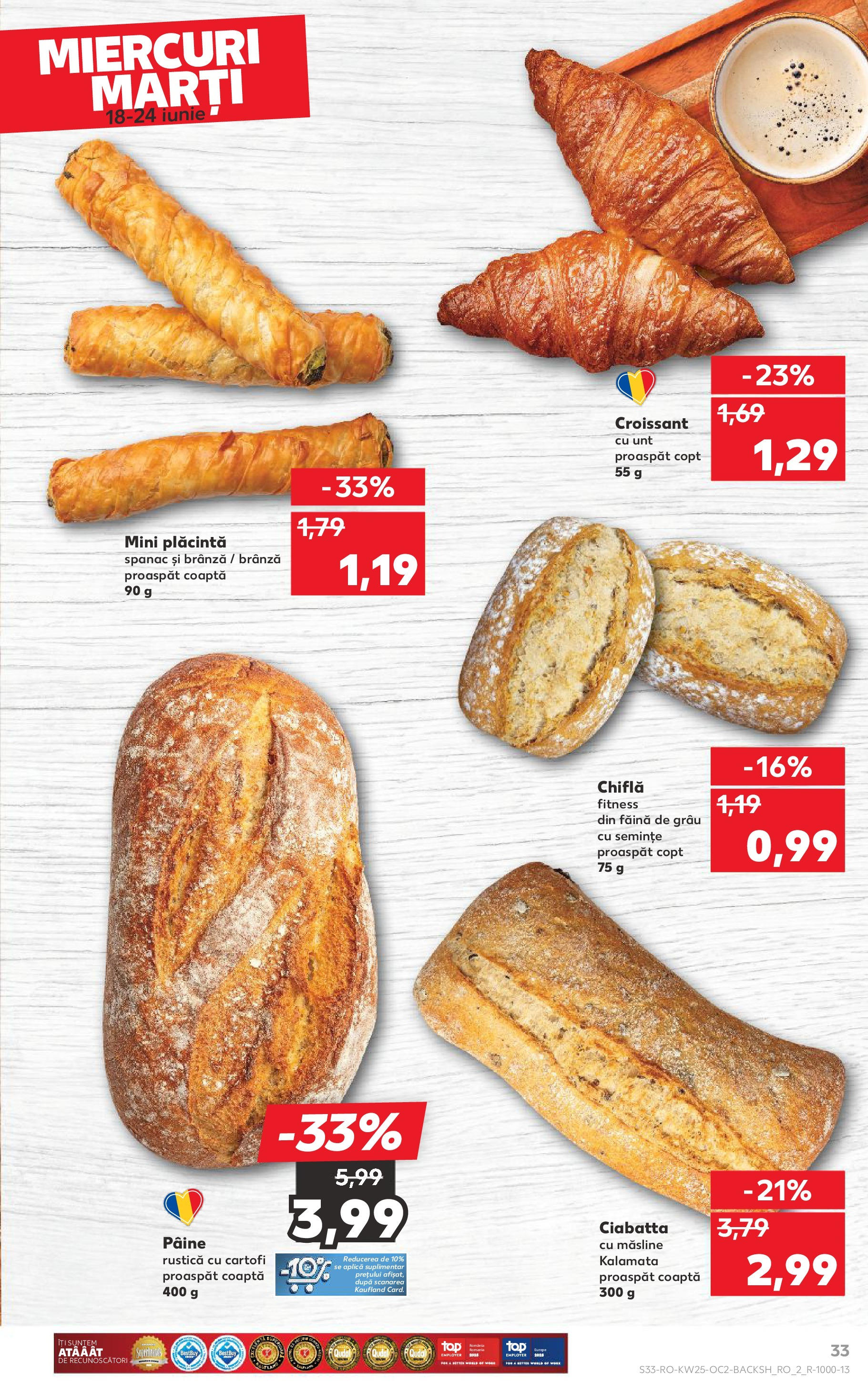 Catalog Kaufland 18 - 23 Iunie 2025 | Pagina 33 | Produse: Măsline, Semințe, Făină, Cartofi