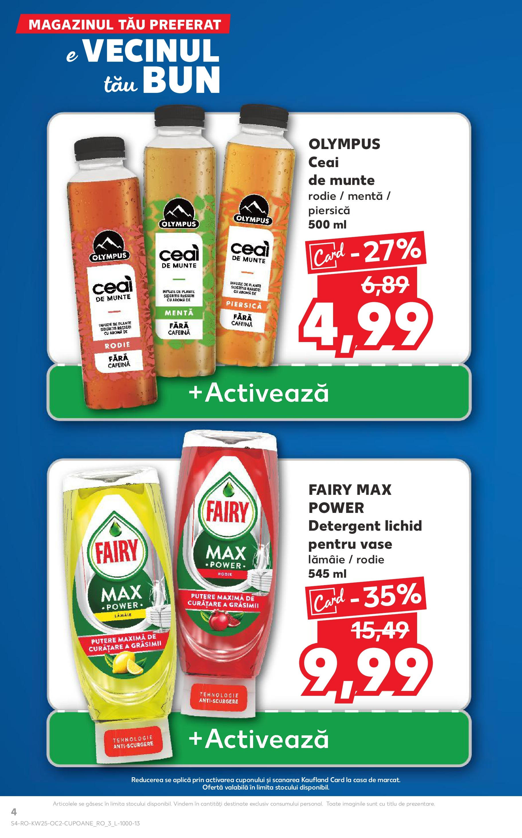 Catalog Kaufland 18 - 23 Iunie 2025 | Pagina 4 | Produse: Piersică, Ceai, Detergent, Lămâie