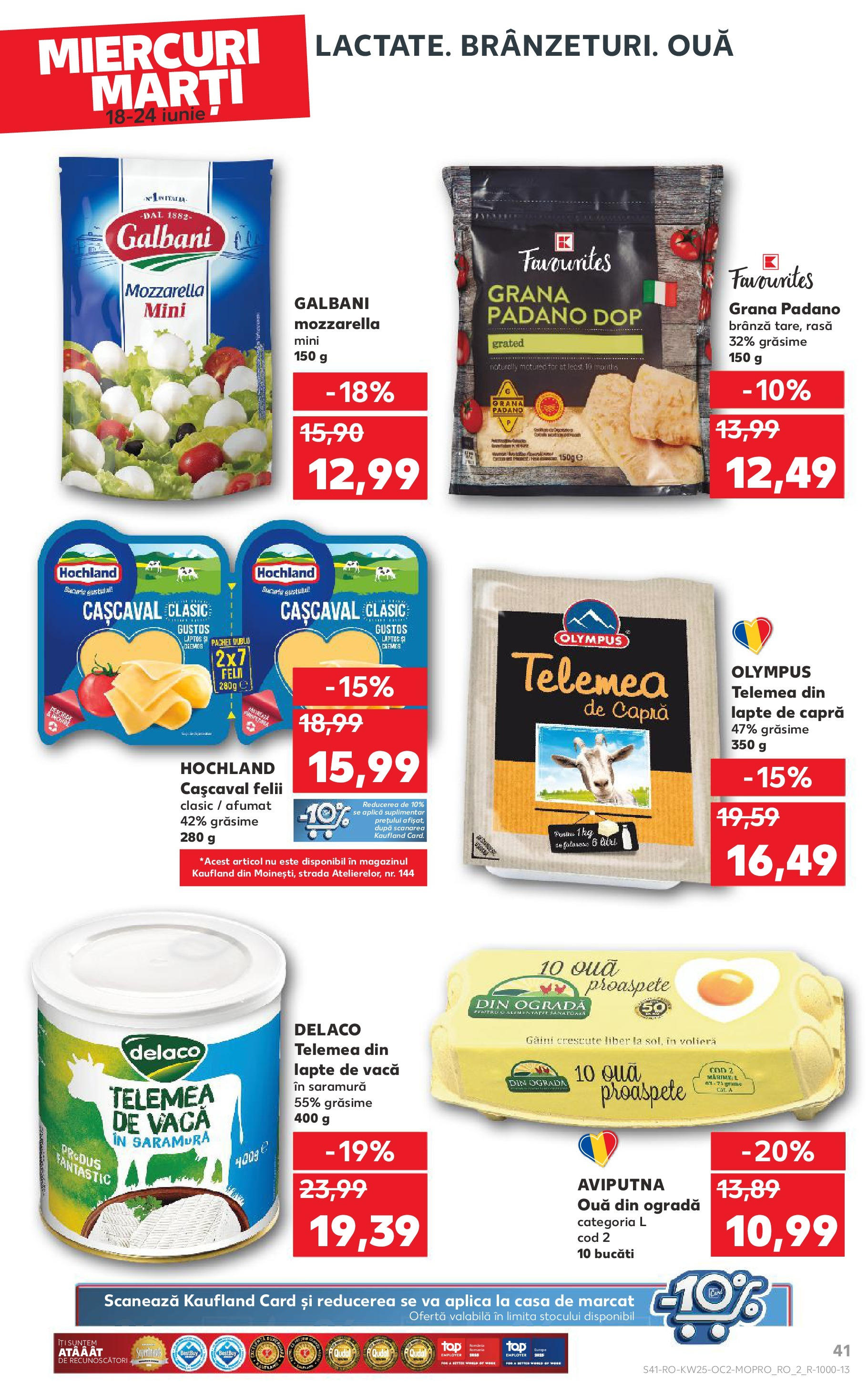 Catalog Kaufland 18 - 23 Iunie 2025 | Pagina 41 | Produse: Light Kedi Konservesi, Cașcaval, Brânză, Ouă