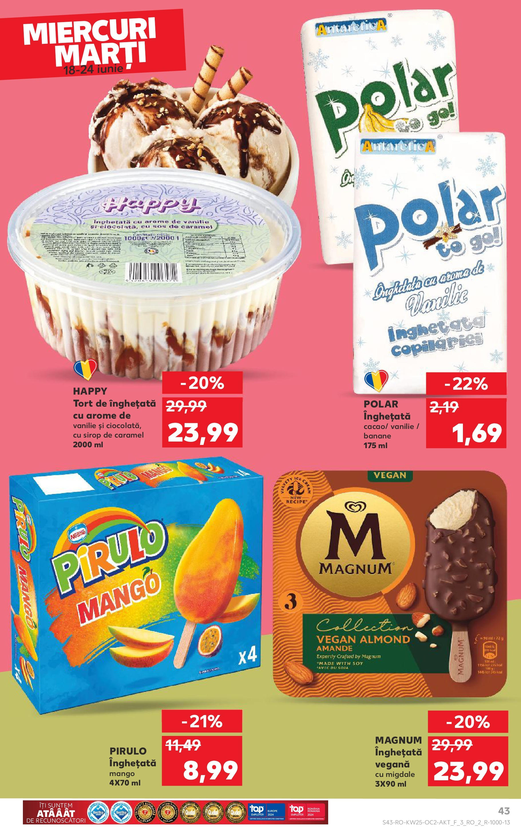 Catalog Kaufland 18 - 23 Iunie 2025 | Pagina 43 | Produse: Tort, Migdale, Sirop, Sos