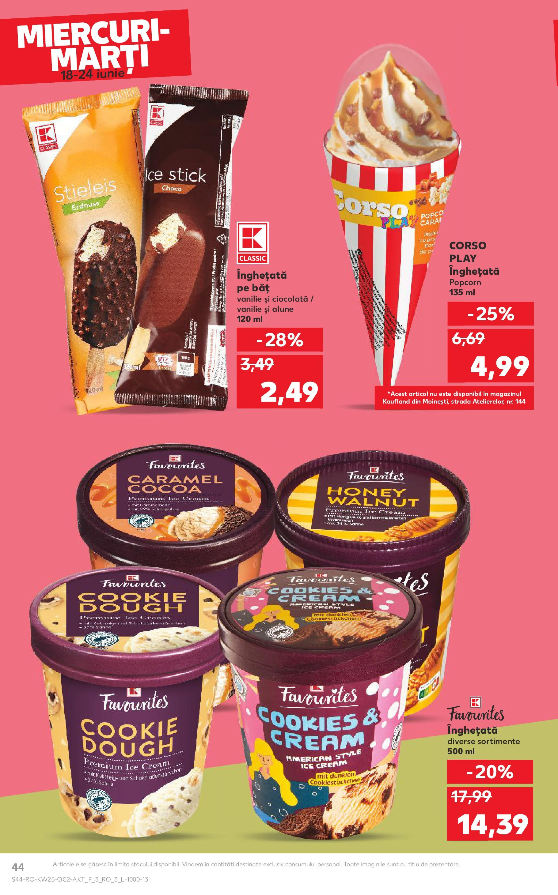 Catalog Kaufland 18 - 23 Iunie 2025 | Pagina 44 | Produse: Delgeç, Alune, Ciocolată, Înghețată