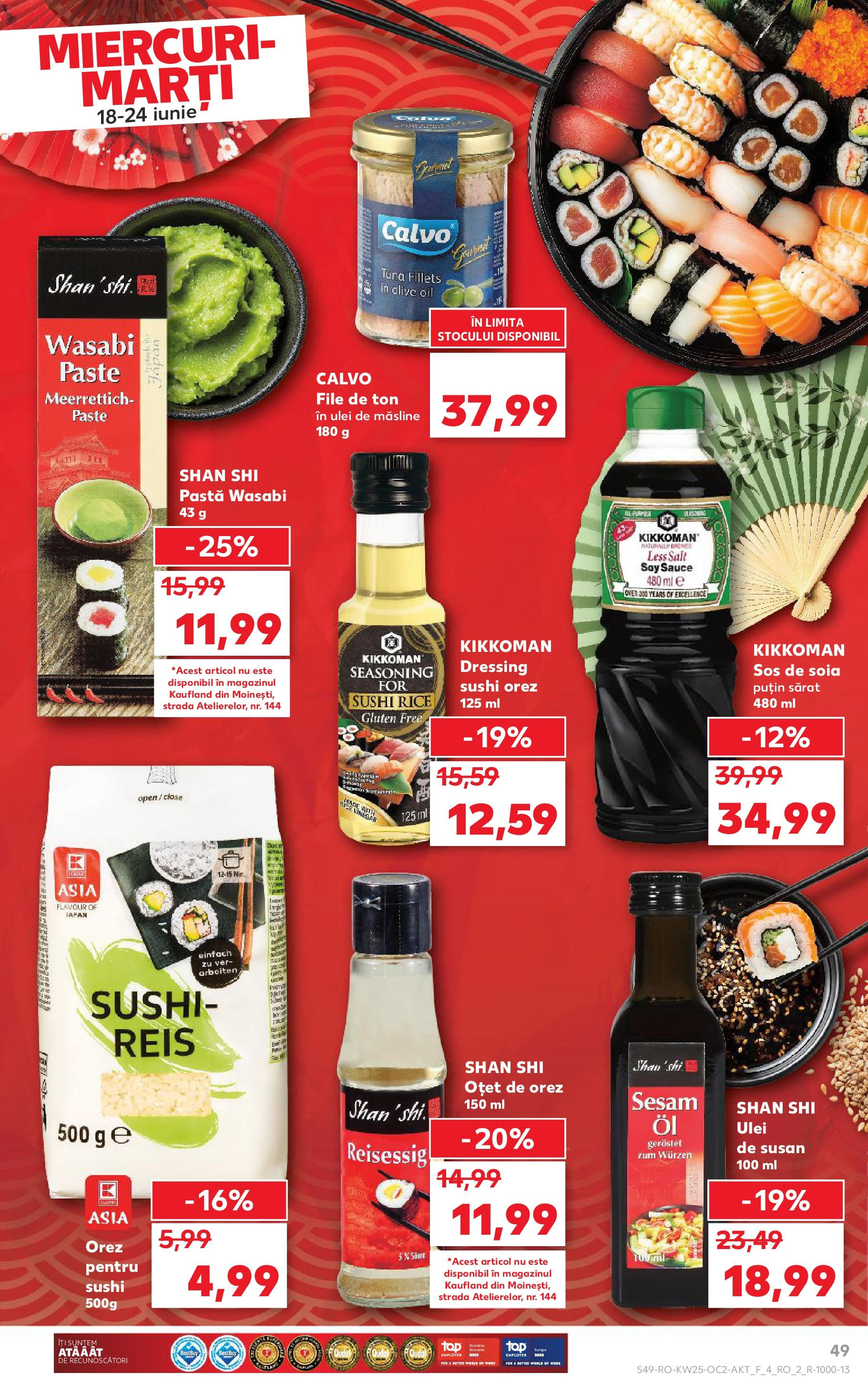 Catalog Kaufland 18 - 23 Iunie 2025 | Pagina 49 | Produse: Ulei, Oțet, Paste, Sos