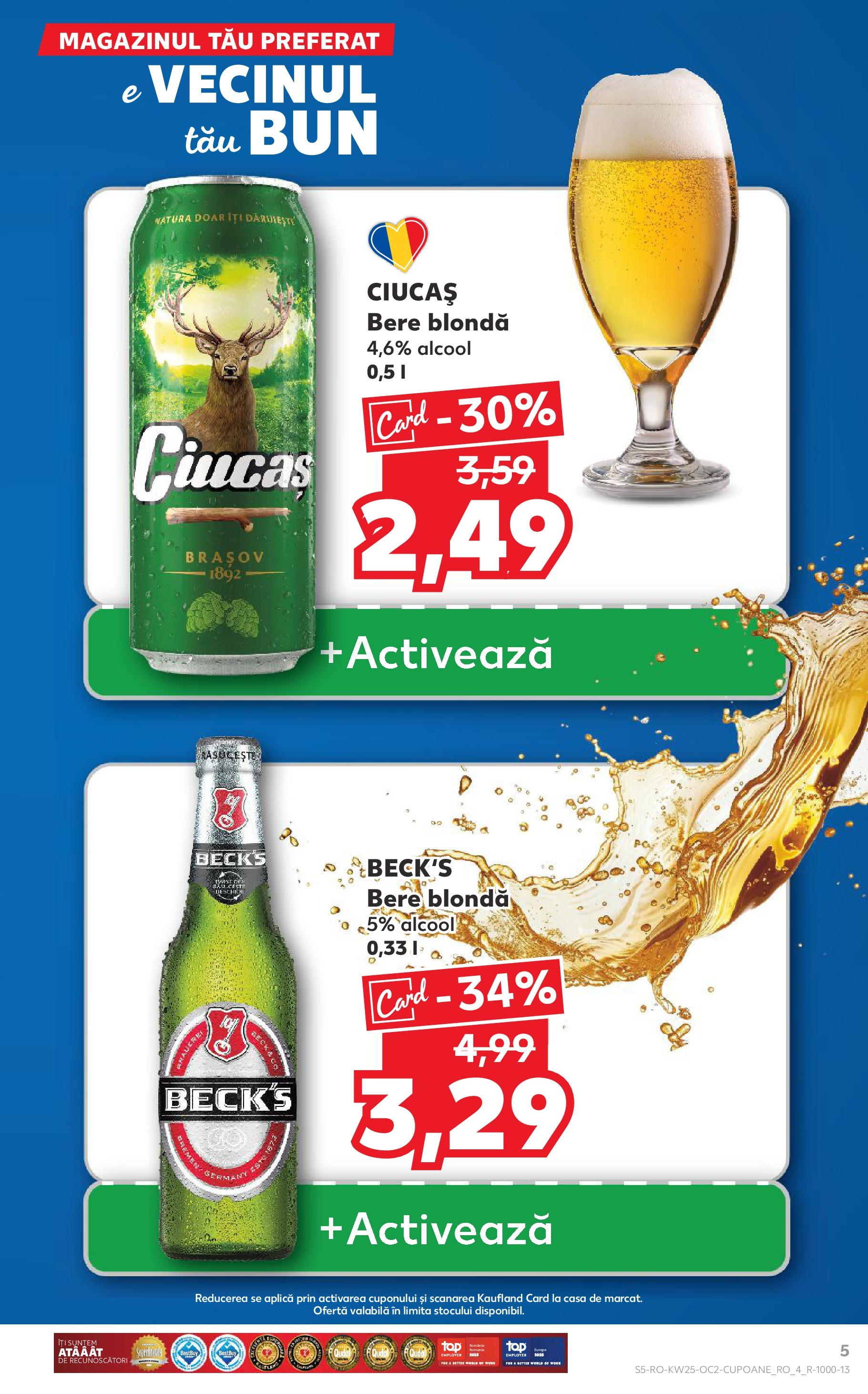 Catalog Kaufland 18 - 23 Iunie 2025 | Pagina 5 | Produse: Bere