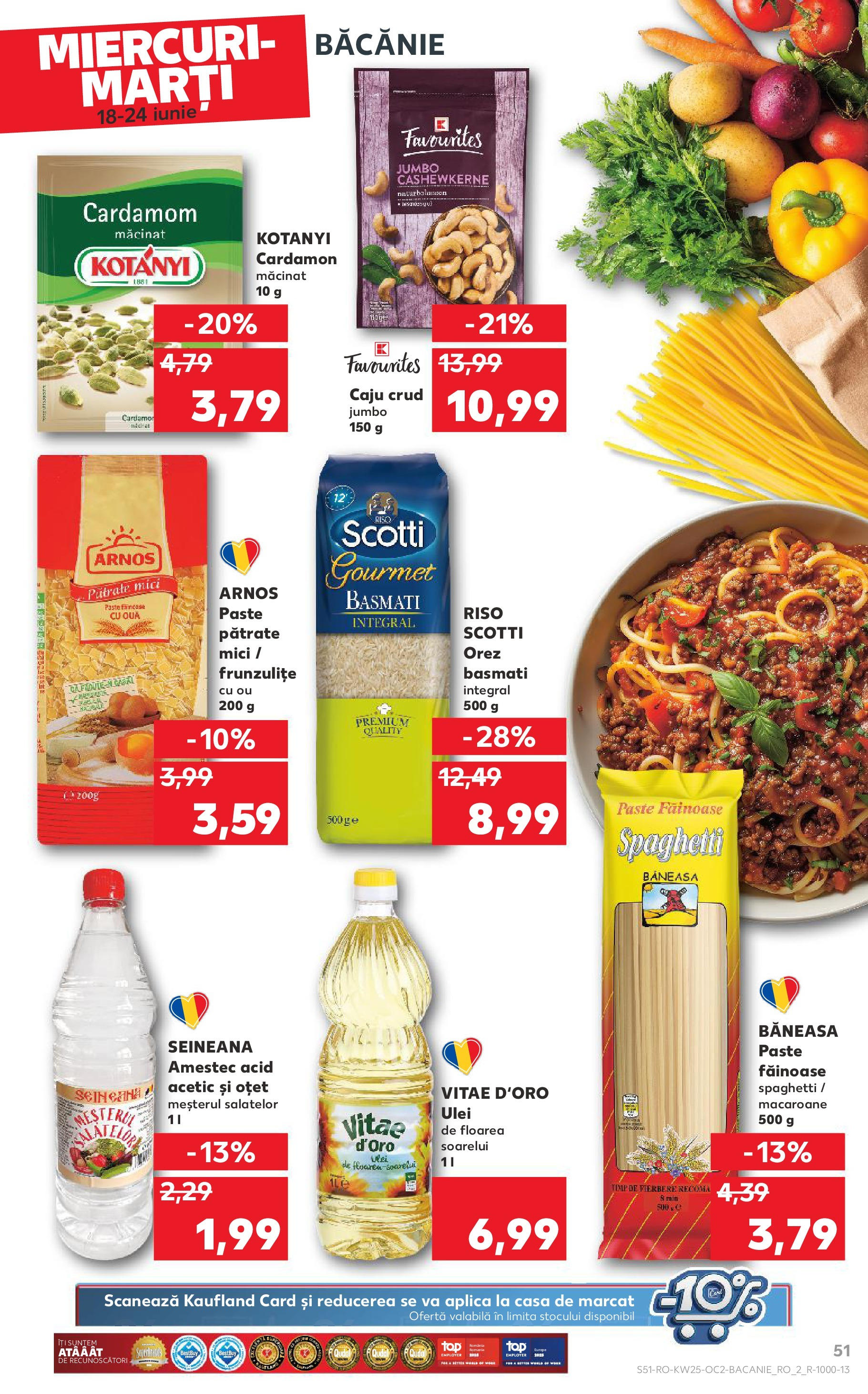 Catalog Kaufland 18 - 23 Iunie 2025 | Pagina 51 | Produse: Mici, Ulei, Oțet, Orez