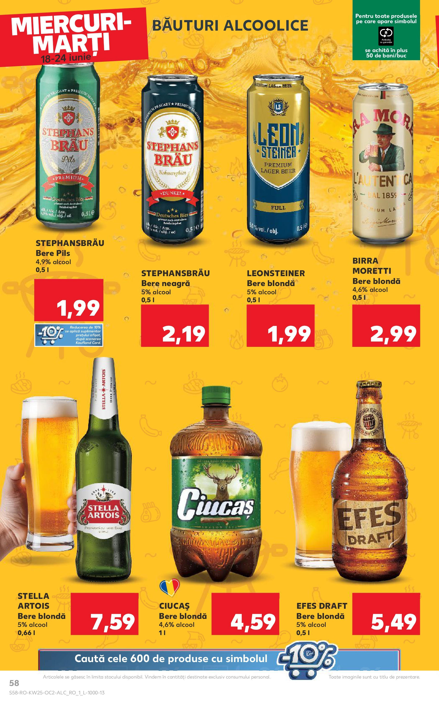 Catalog Kaufland 18 - 23 Iunie 2025 | Pagina 58 | Produse: Bere