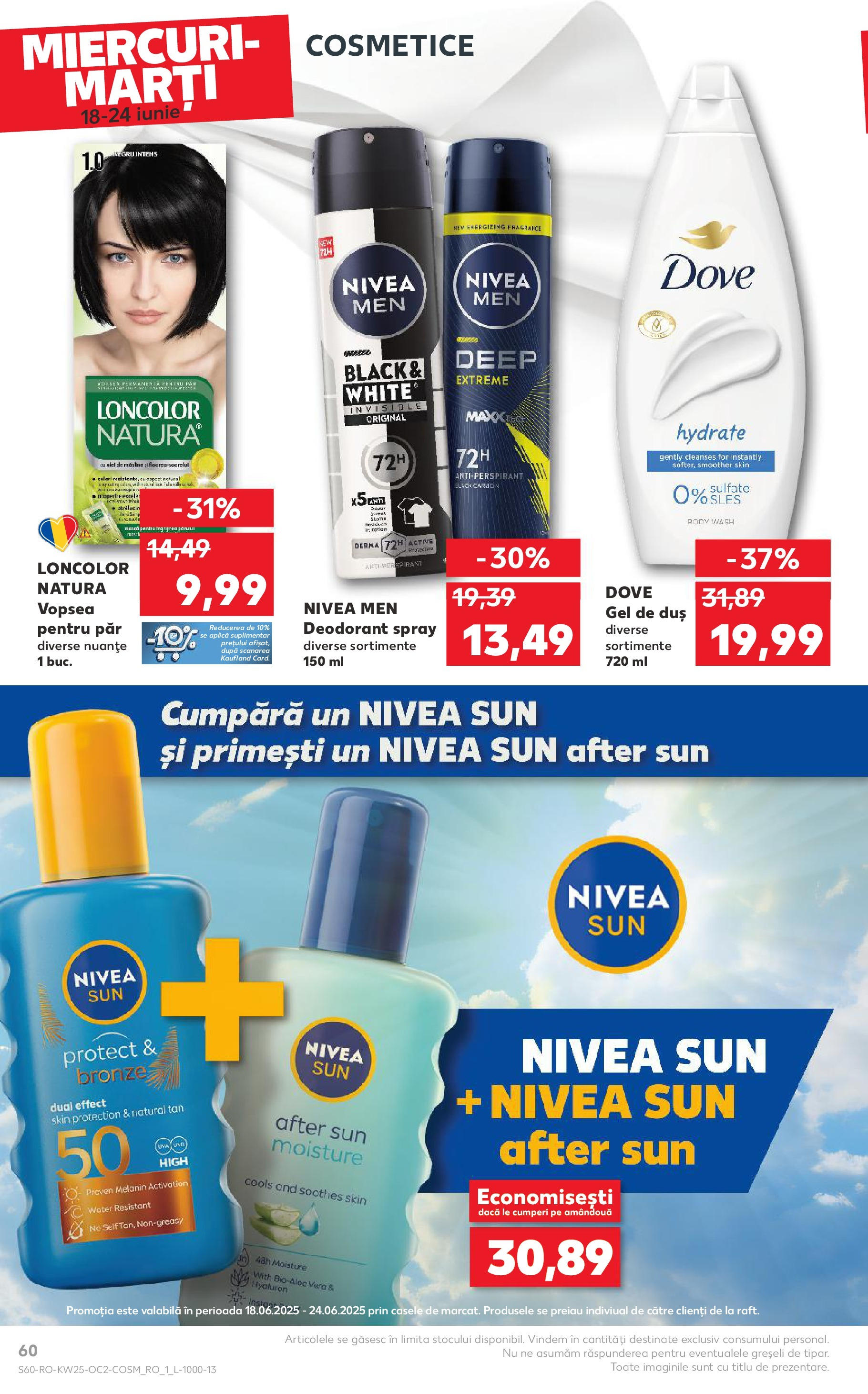Catalog Kaufland 18 - 23 Iunie 2025 | Pagina 60 | Produse: Vopsea, Body, Duș, Deodorant
